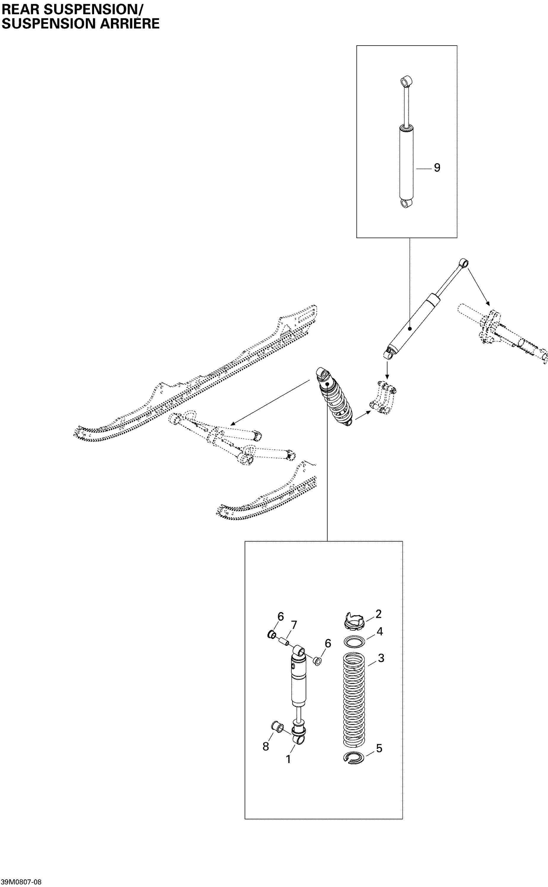 Схема узла: Rear Suspension Shocks SPORT