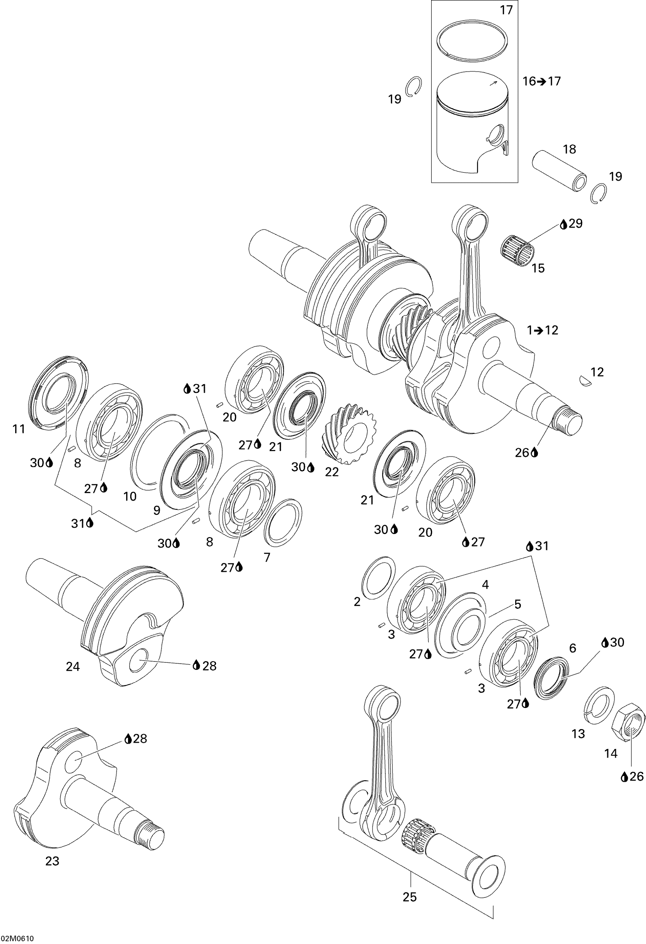 Crankshaft And Pistons