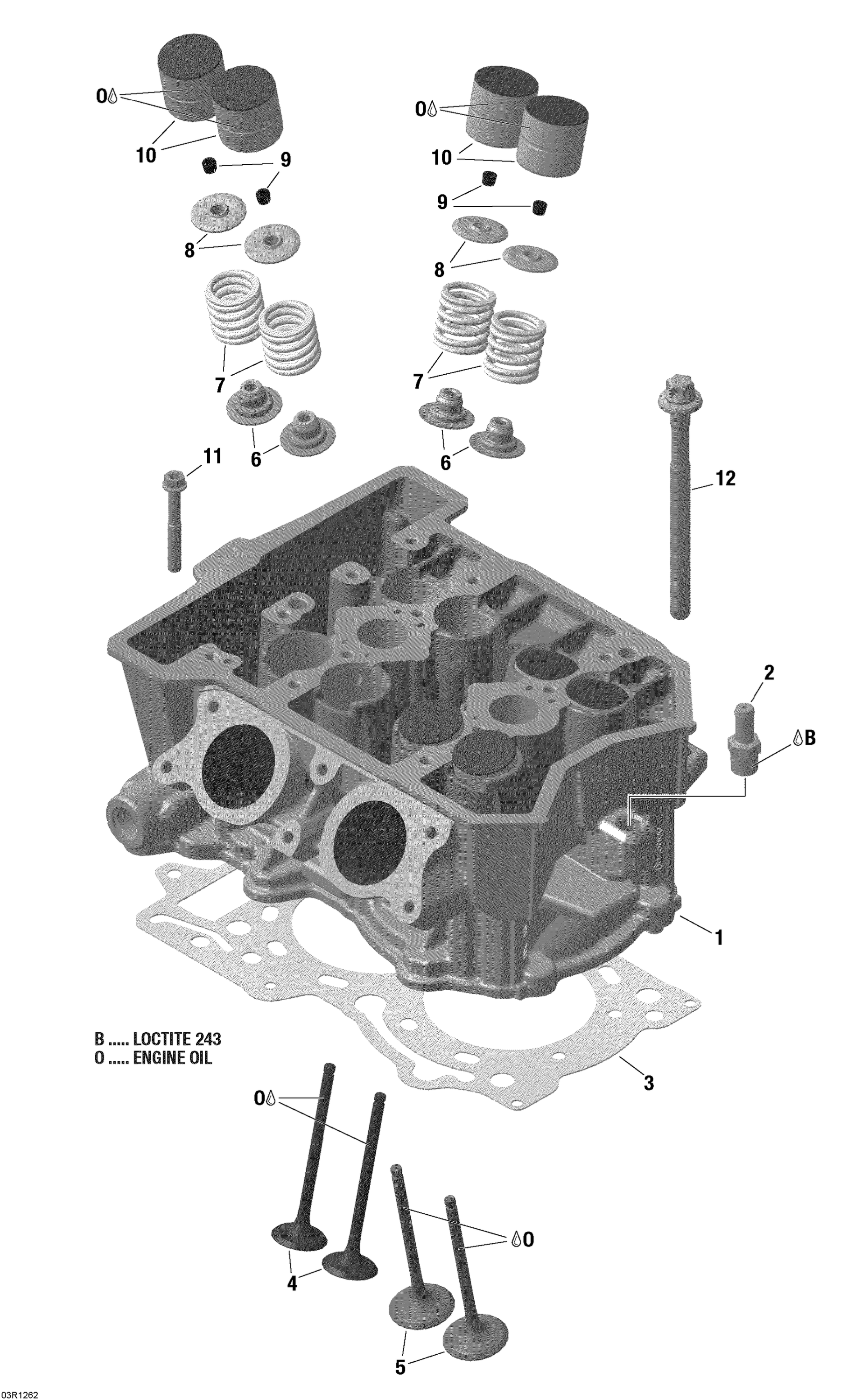 Cylinder Head And Exhaust Manifold