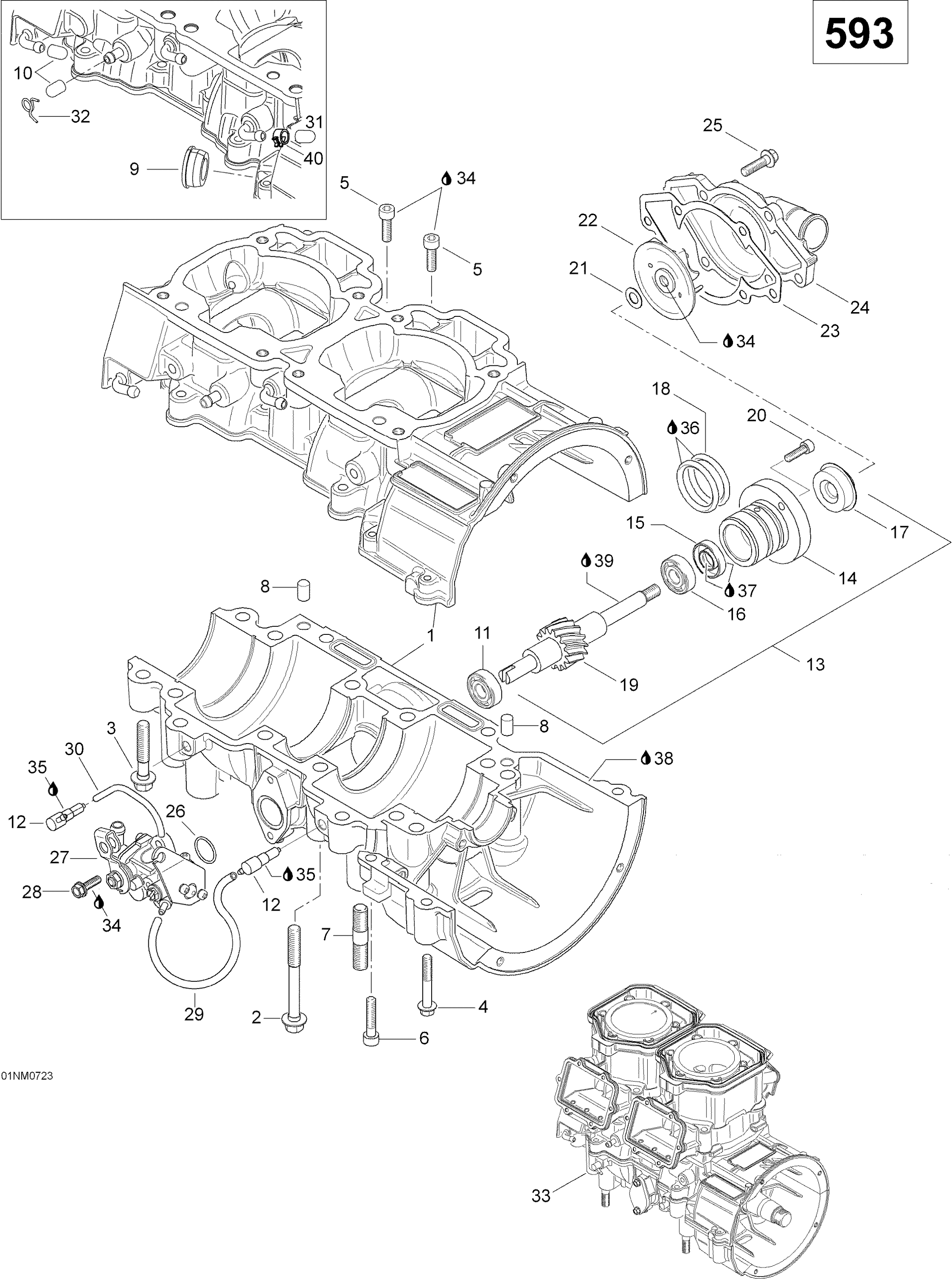 Схема узла: Crankcase