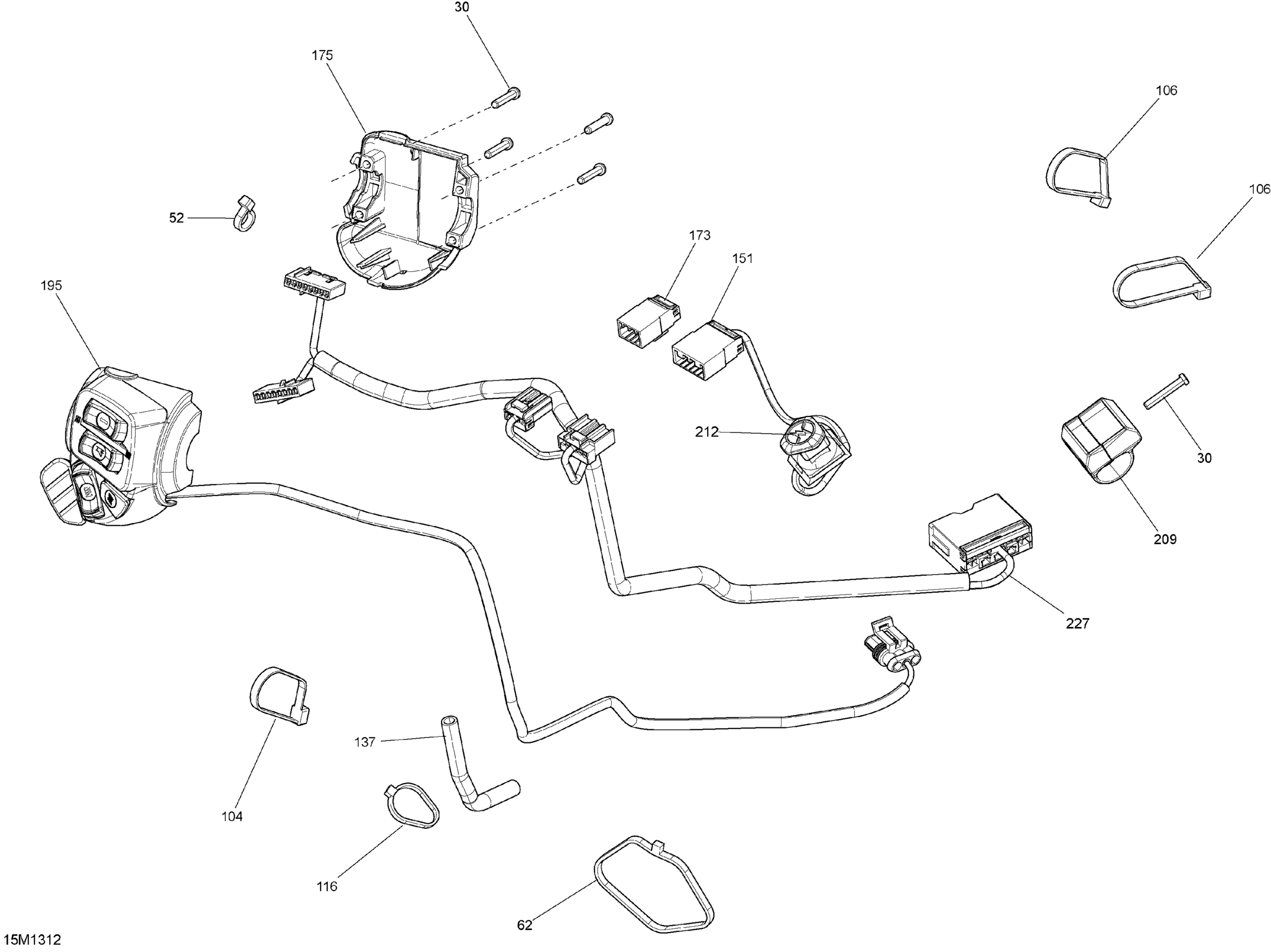 Схема узла: Steering Wiring Harness