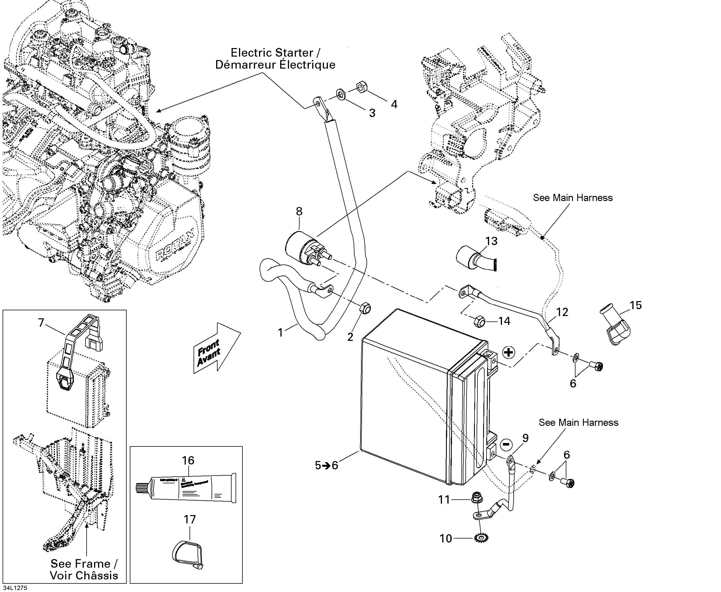 Battery And Starter