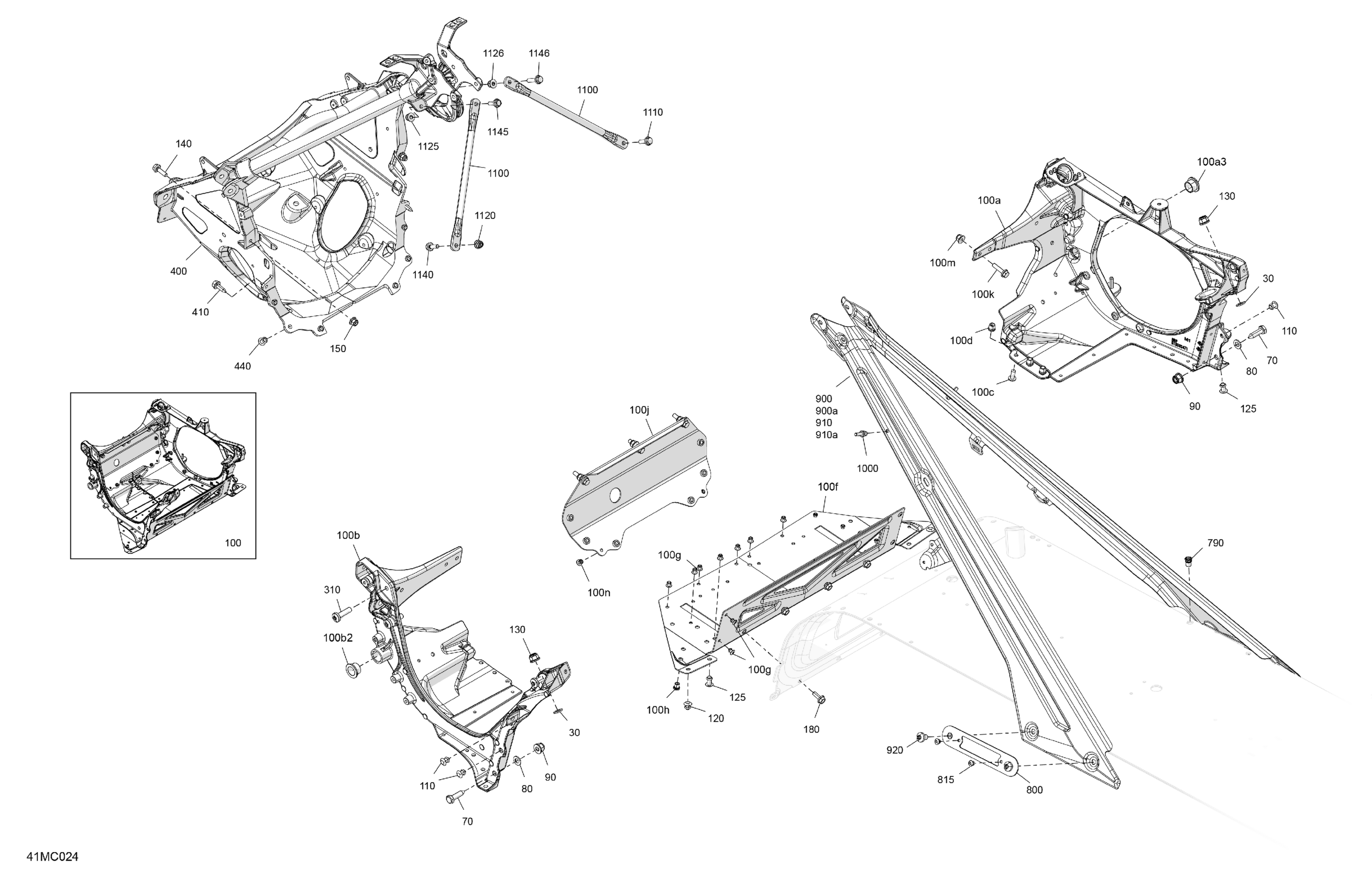 Схема узла: Frame - System - Front Section