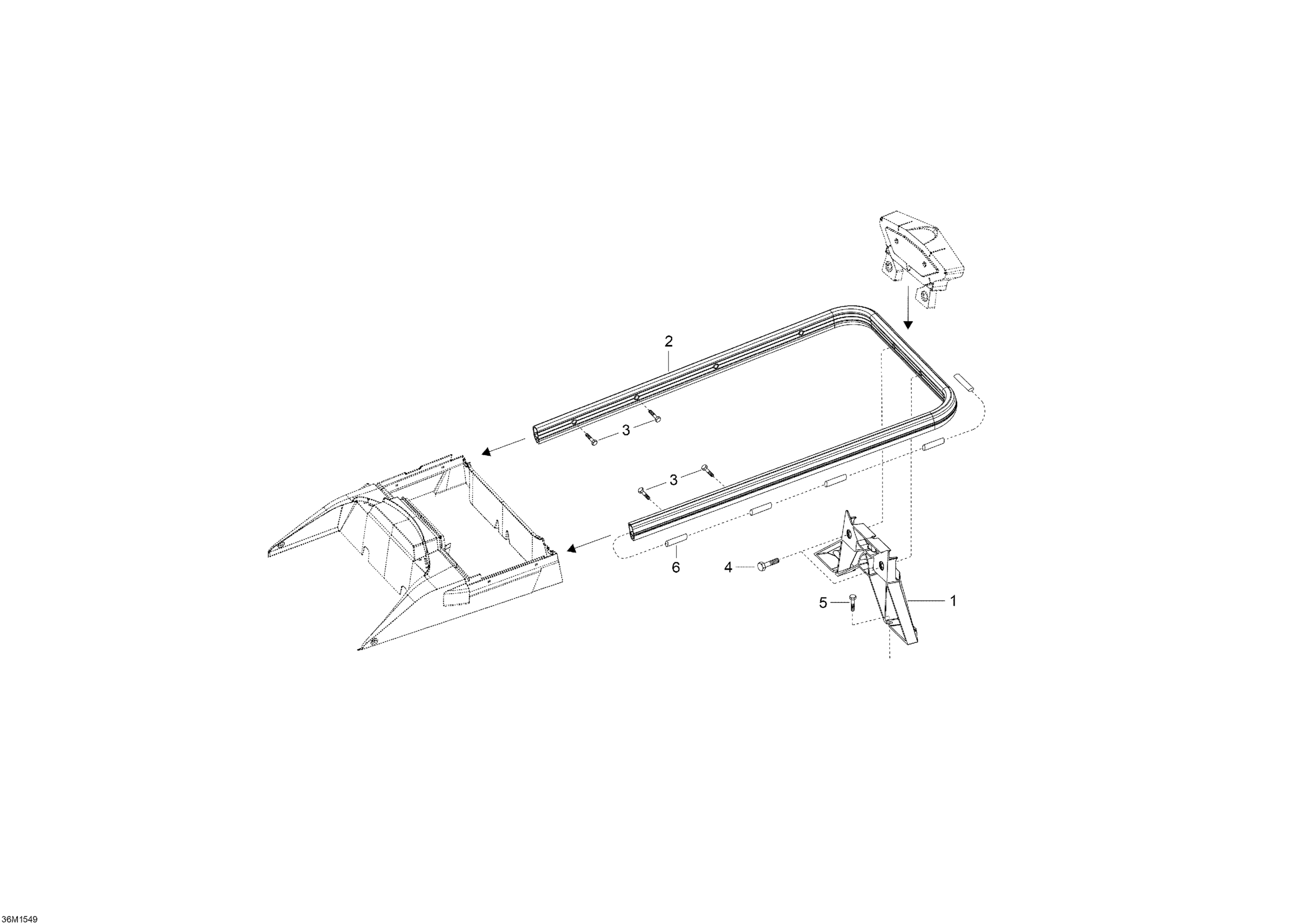 Схема узла: Cargo Rack _36M1549