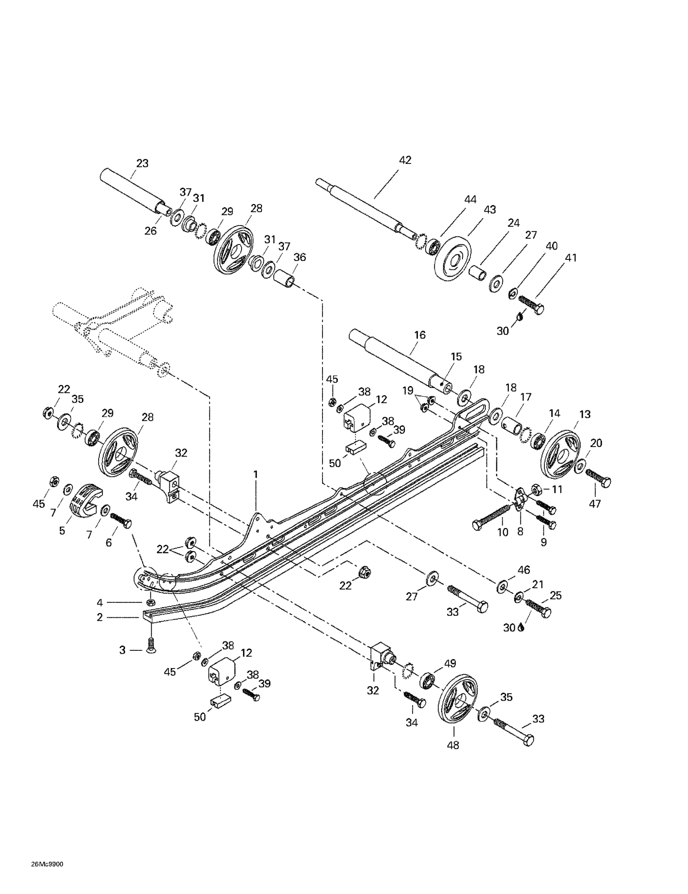 Схема узла: Rear Suspension