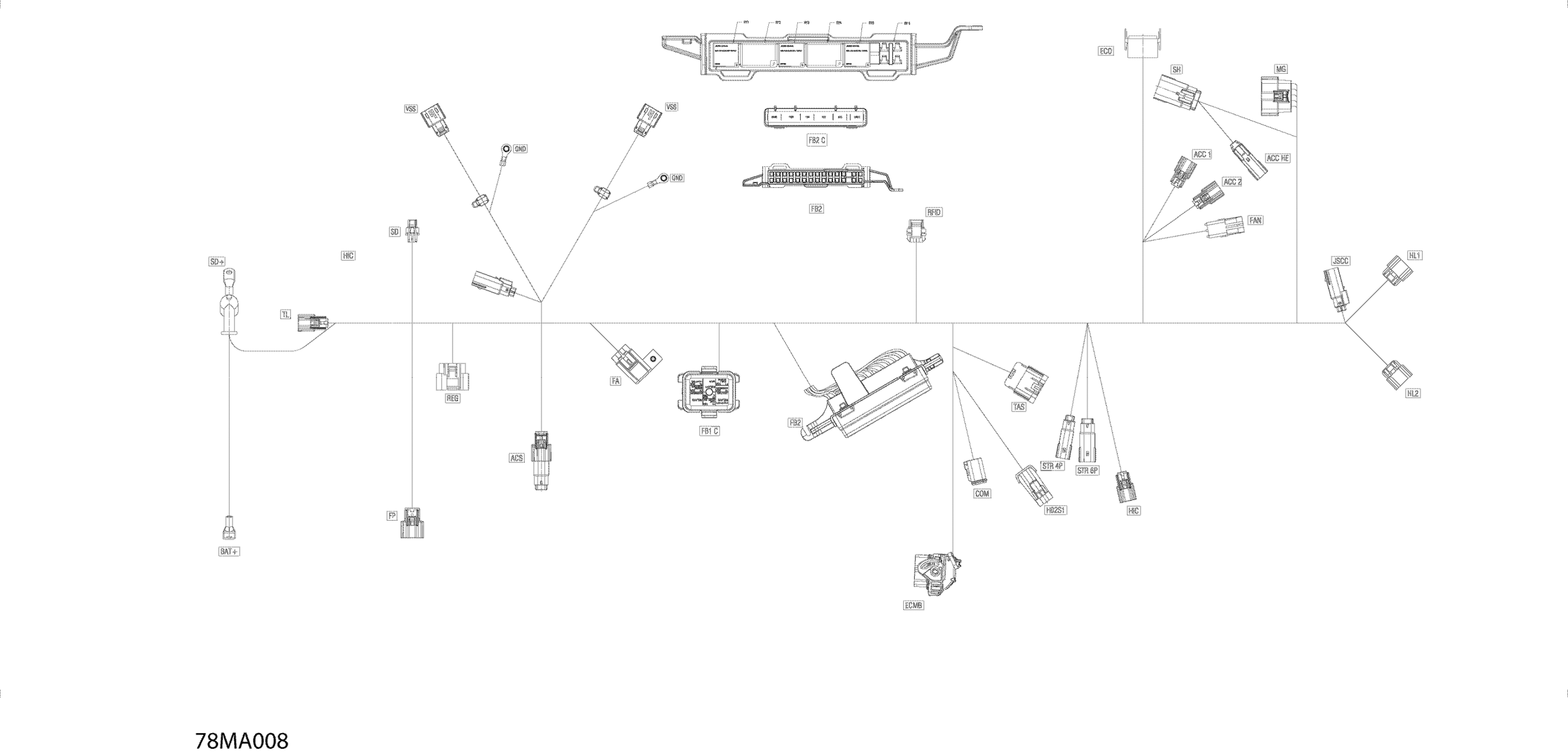 Electric - Main Harness - 515178936