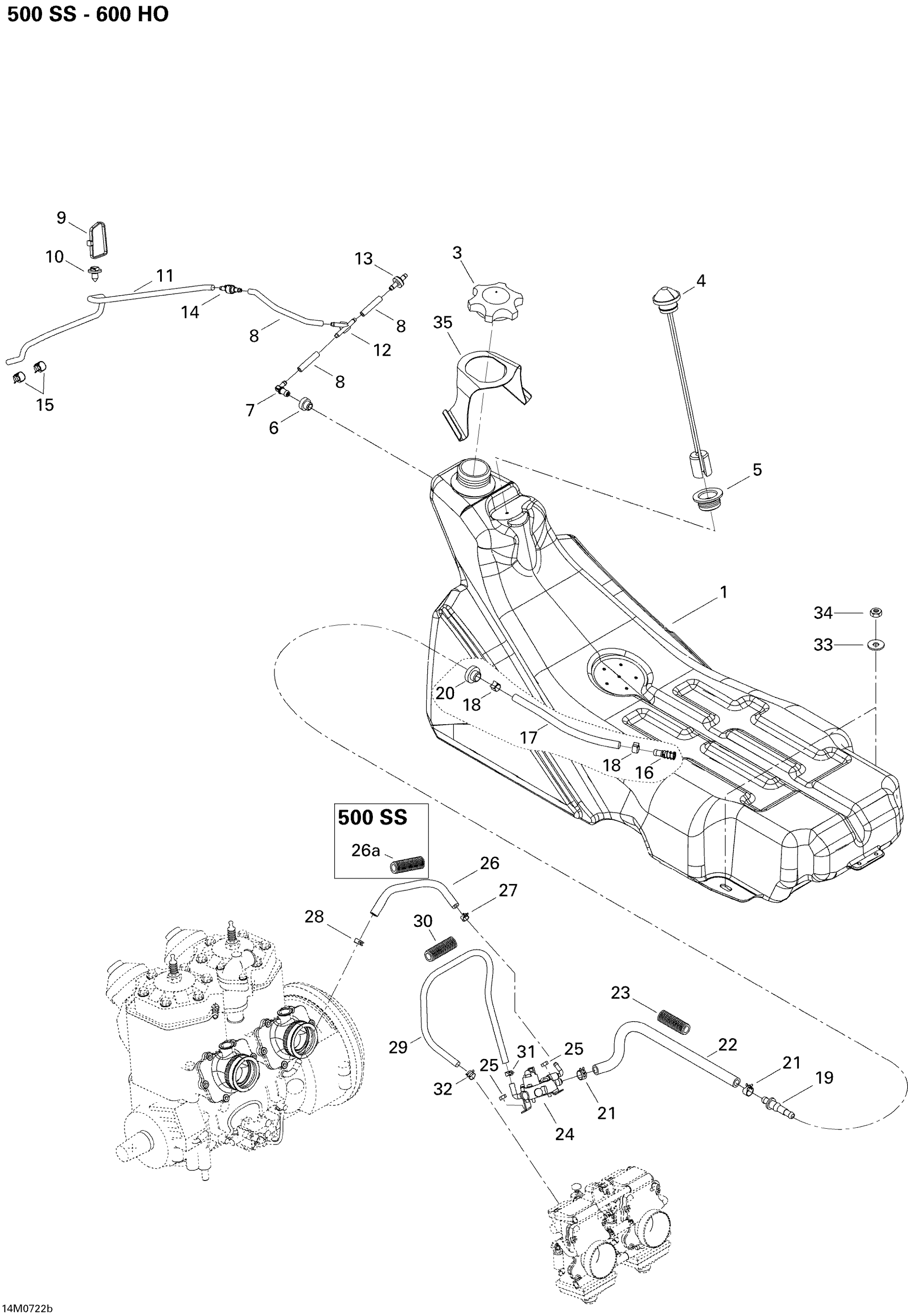 Fuel System 800 HO PTEK