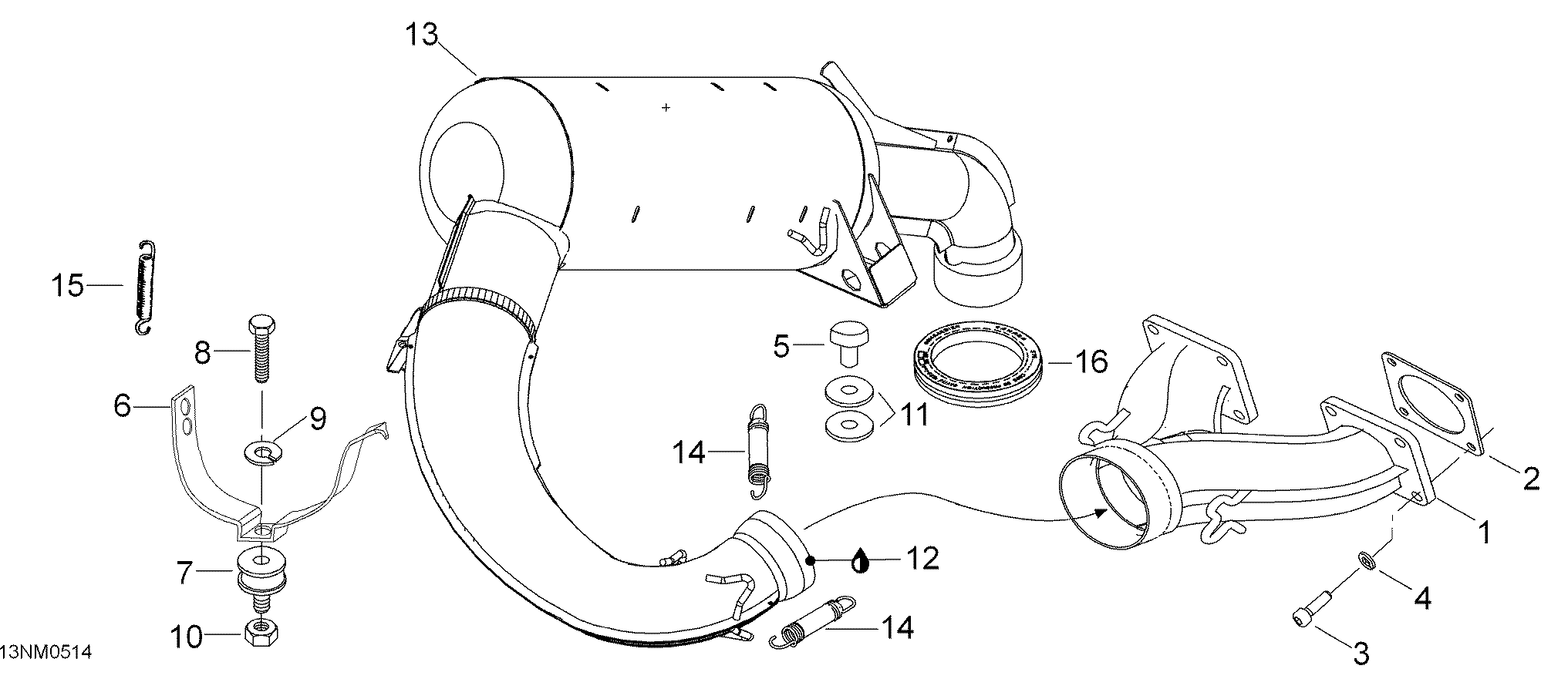 Схема узла: Exhaust System