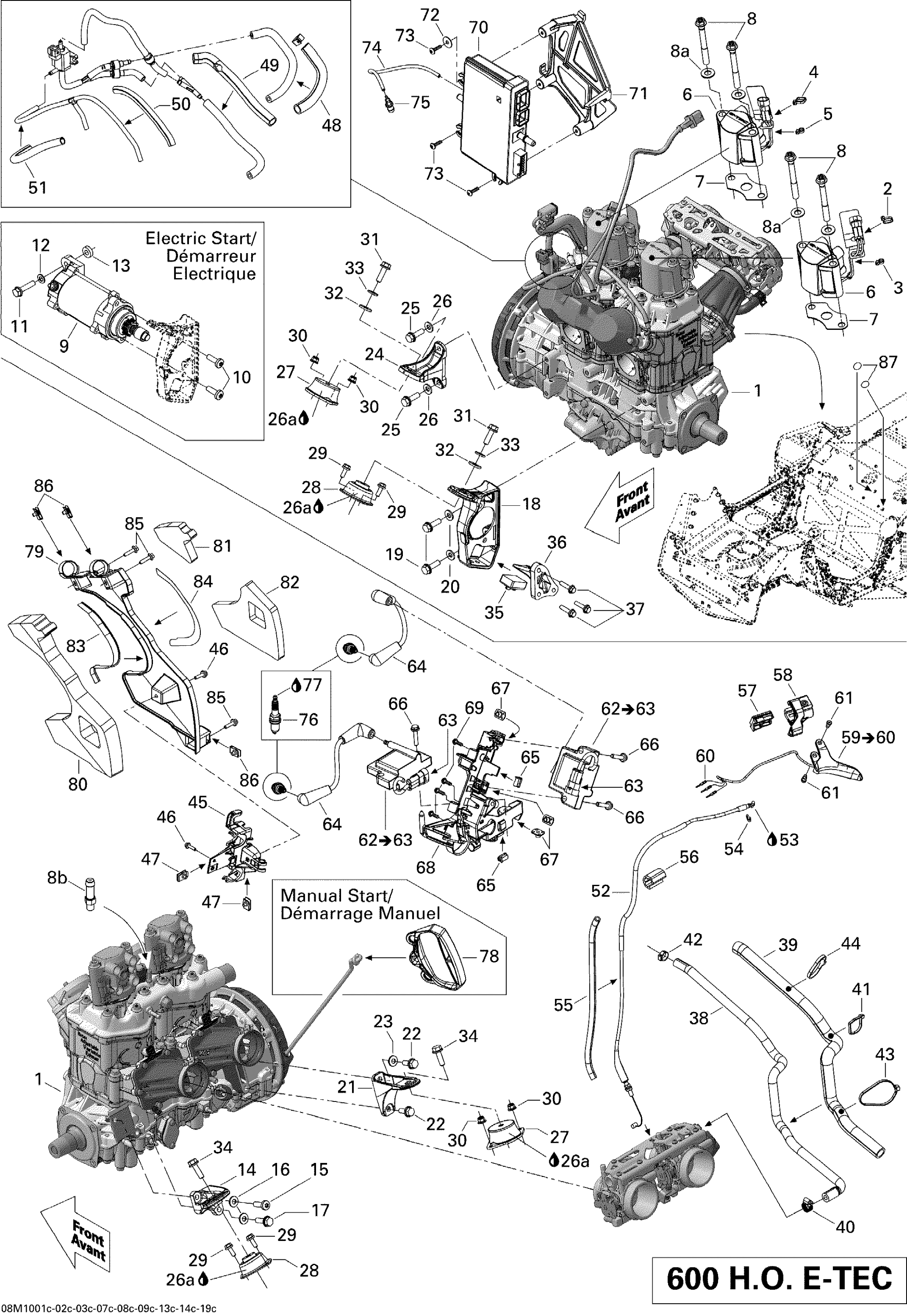 Engine And Engine Support 600HO ETEC