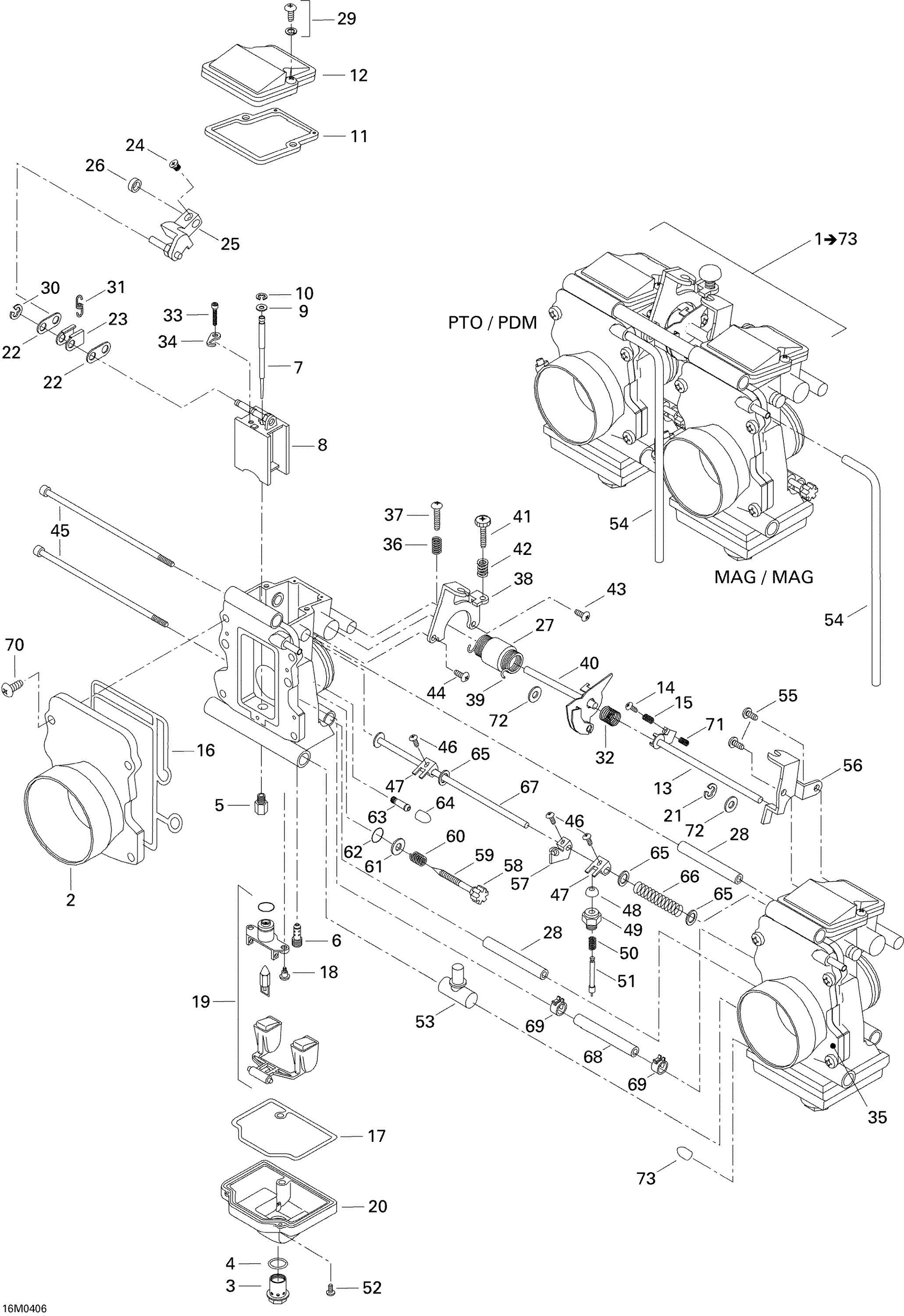 Схема узла: Carburetors (500 SS)