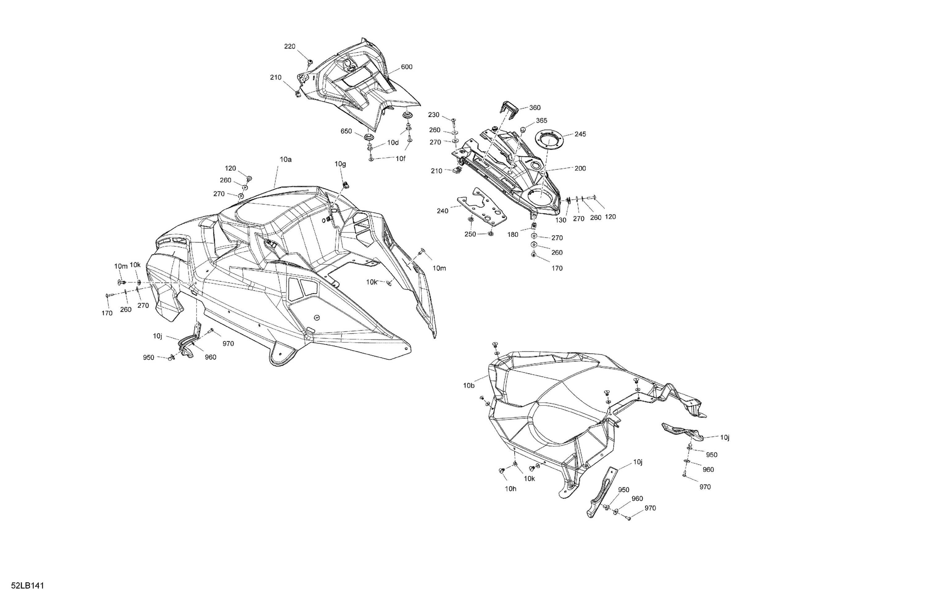 Body - Hood Section and WindShield