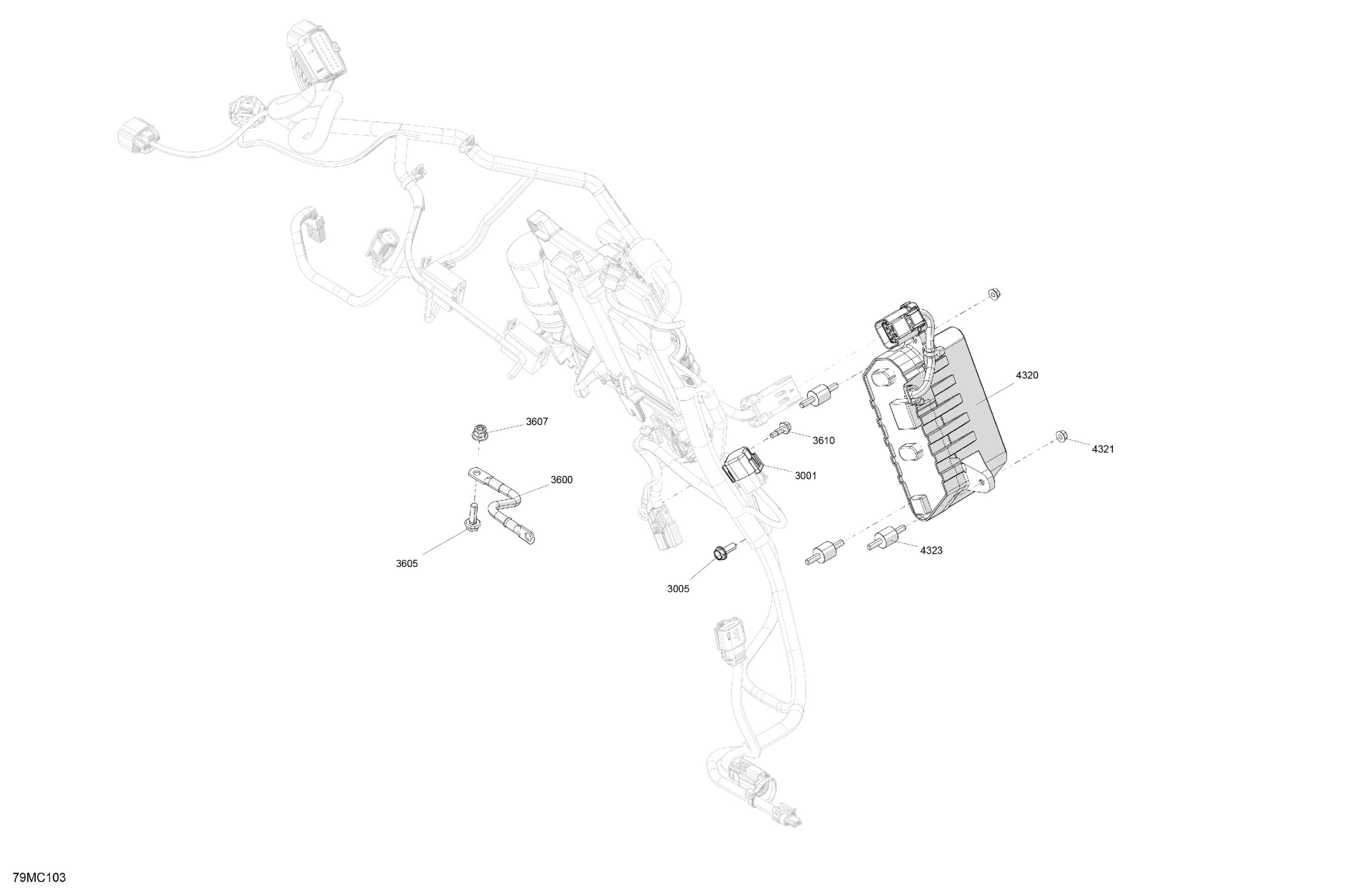 Схема узла: Electric - Lower Section - Model Without Battery