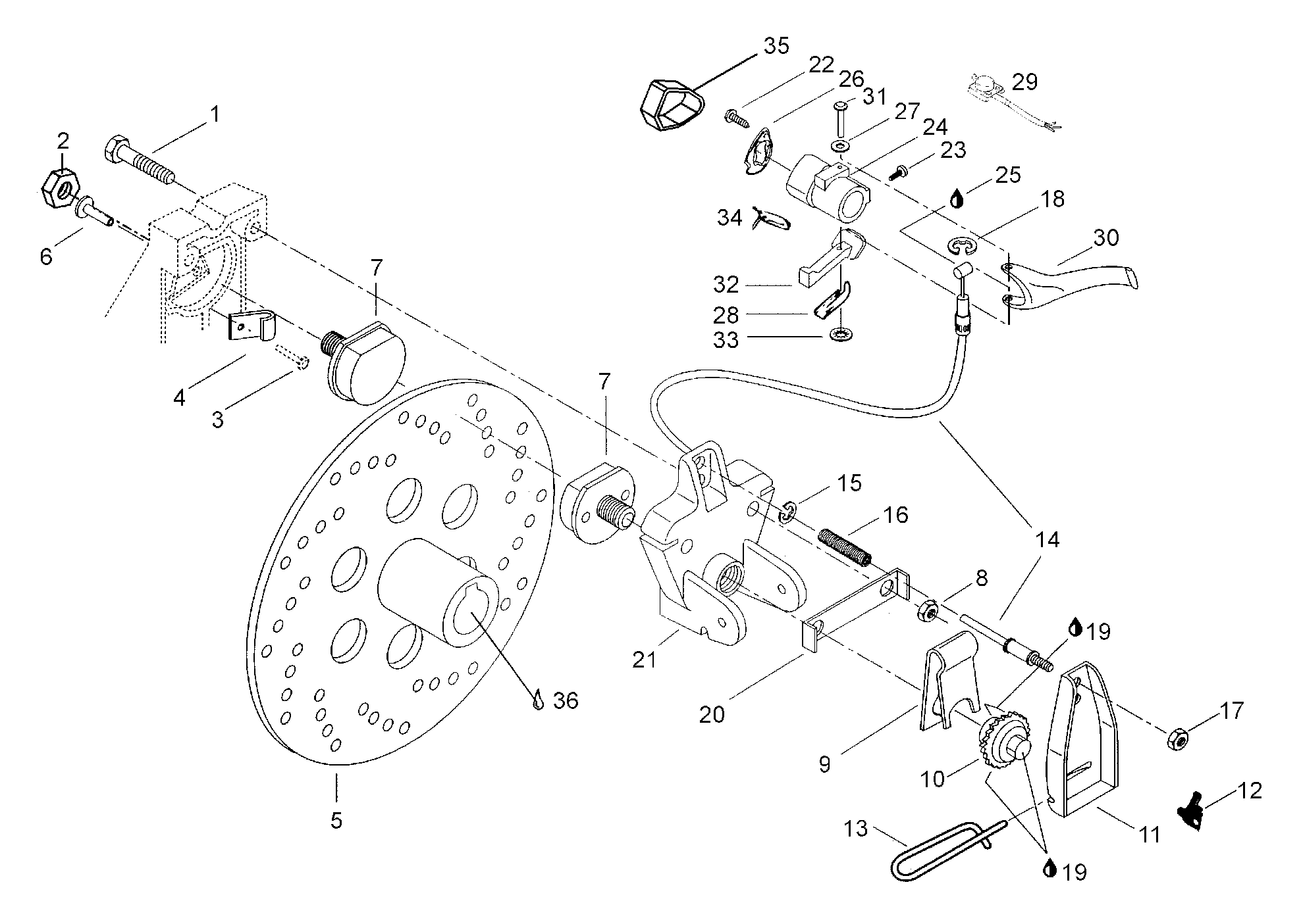 Схема узла: Brake Assy