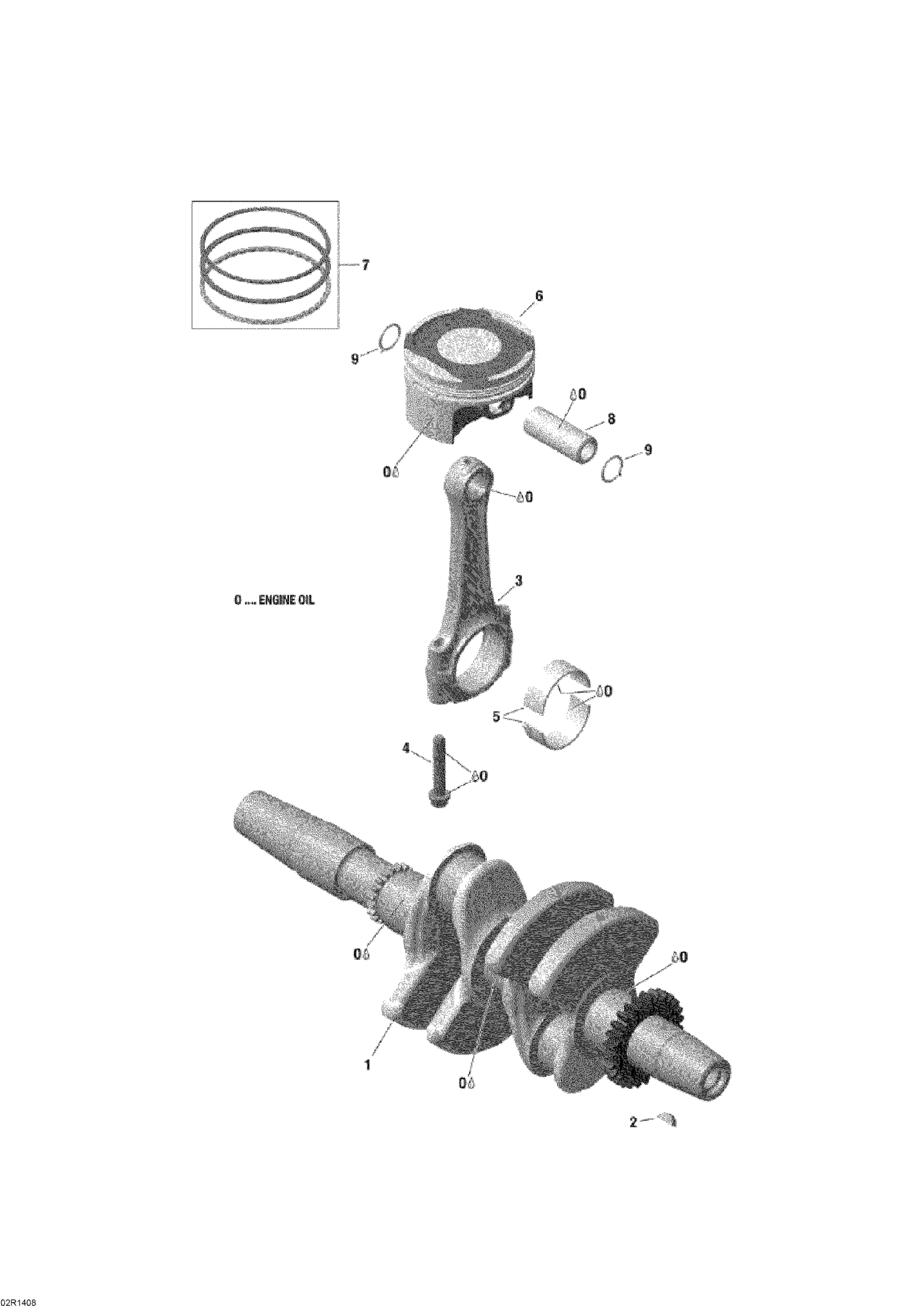 Crankshaft, Pistons And Balance Shaft