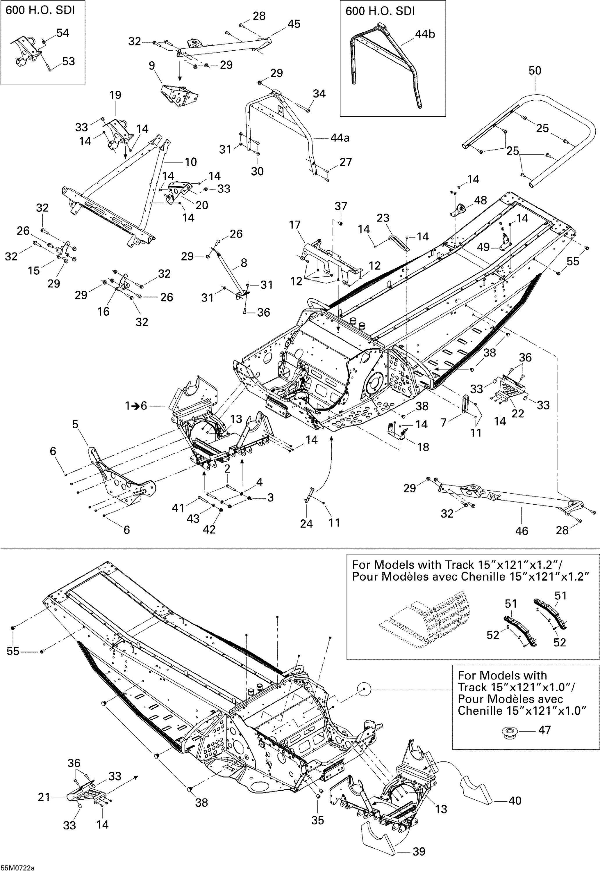 Frame and Components ADR 600 HO SDI