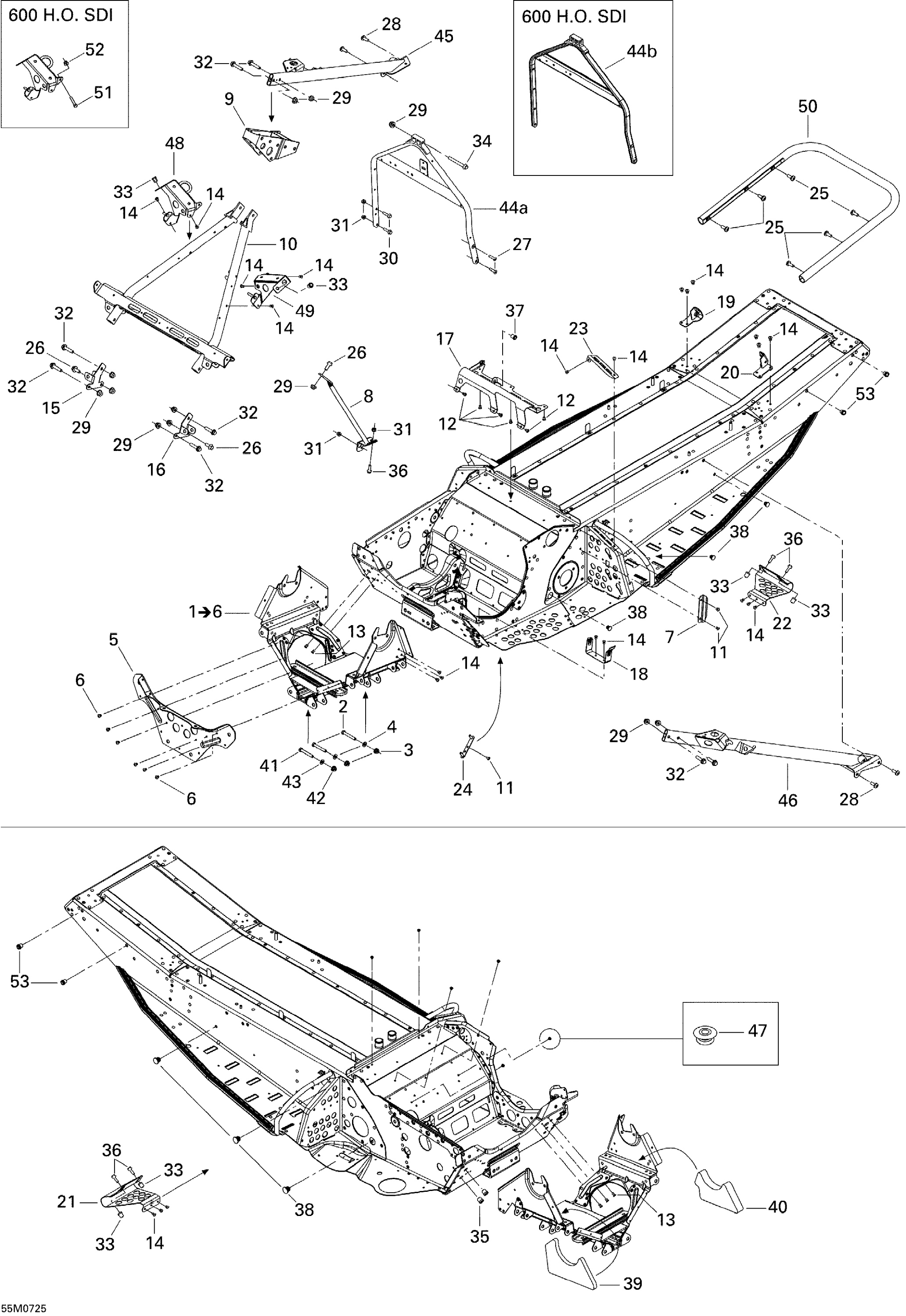 Схема узла: Frame and Components 500 SS