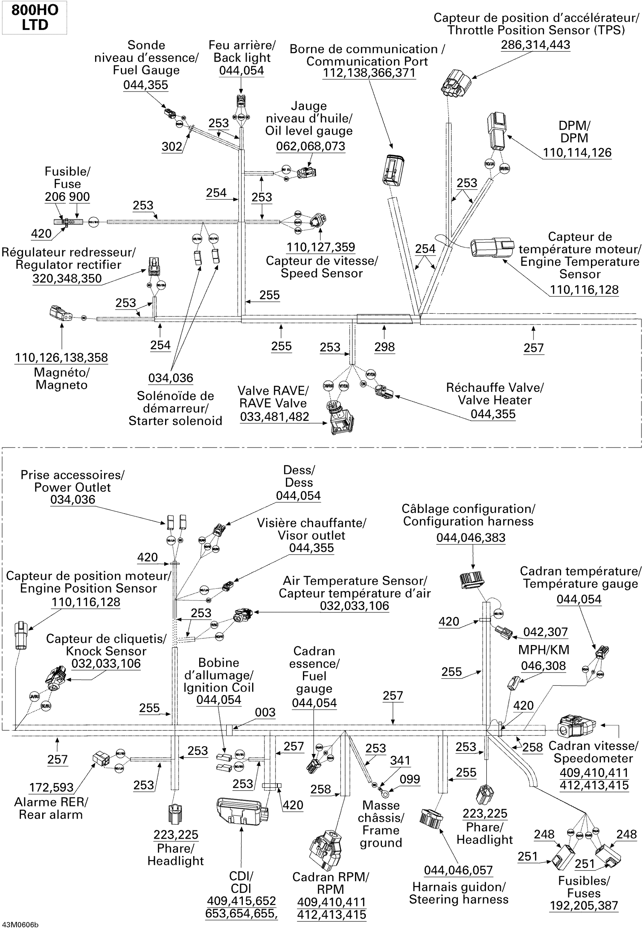 Схема узла: Electrical Harness 800HO