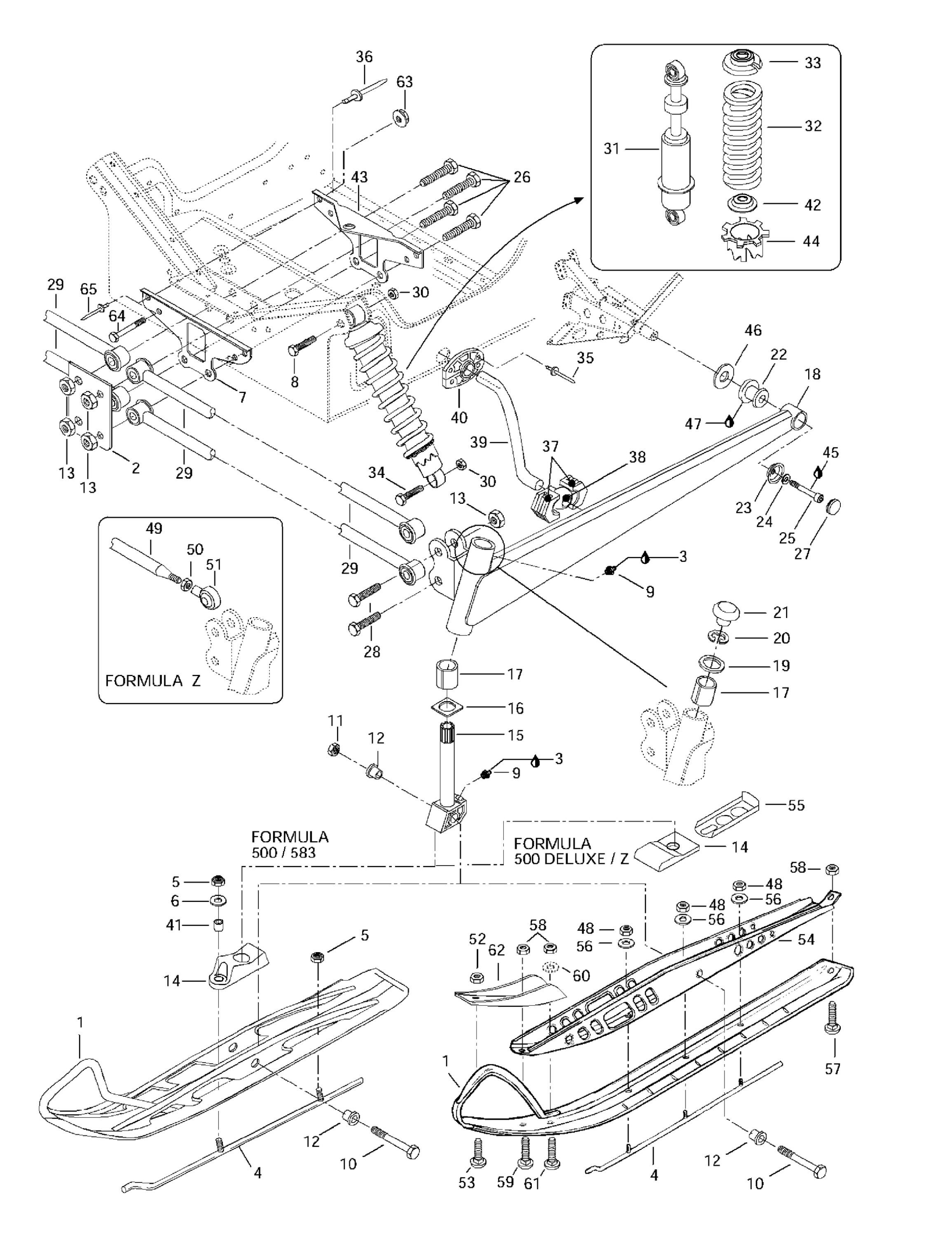 Front Suspension And Ski