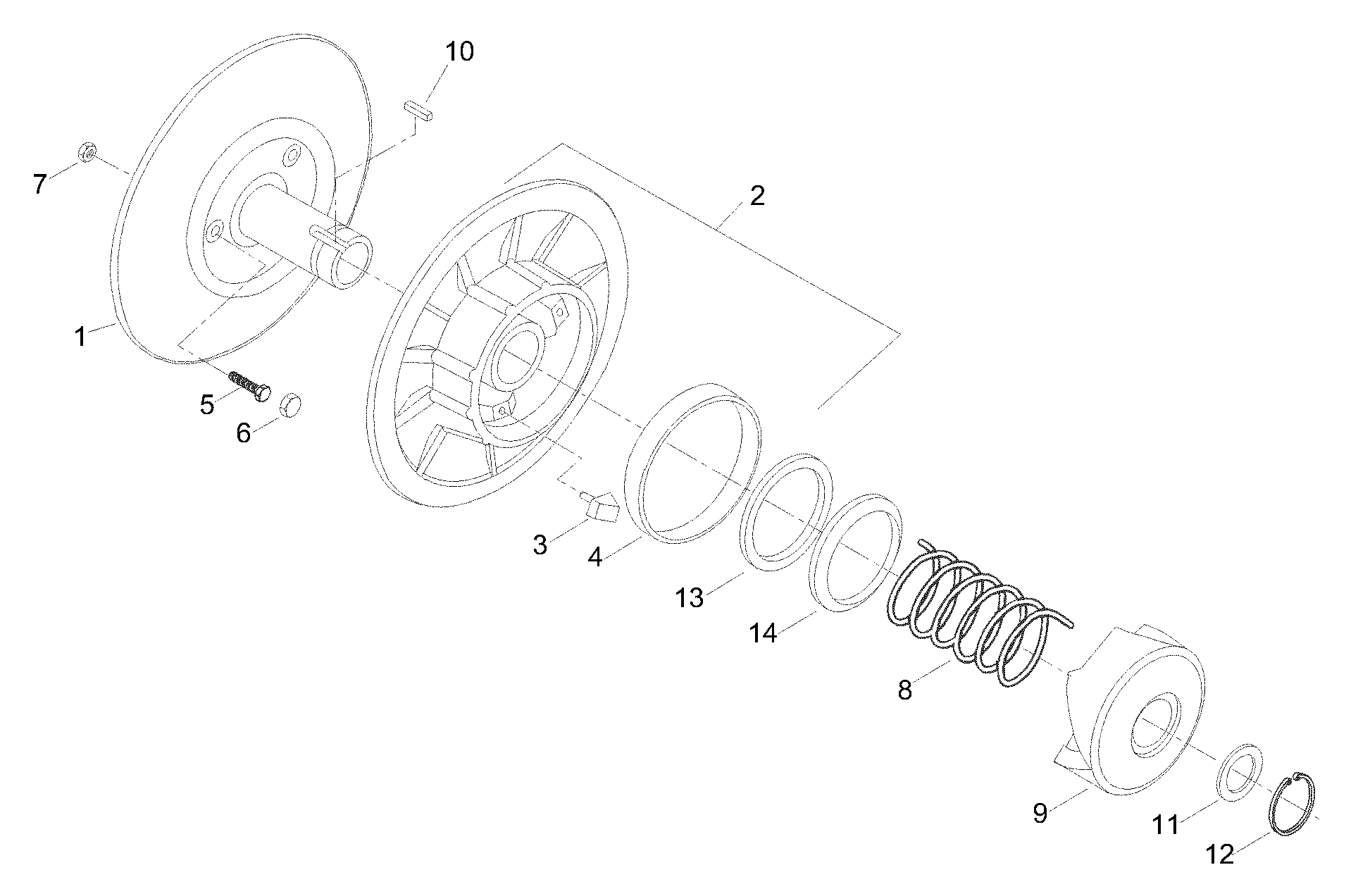 Схема узла: Driven Pulley