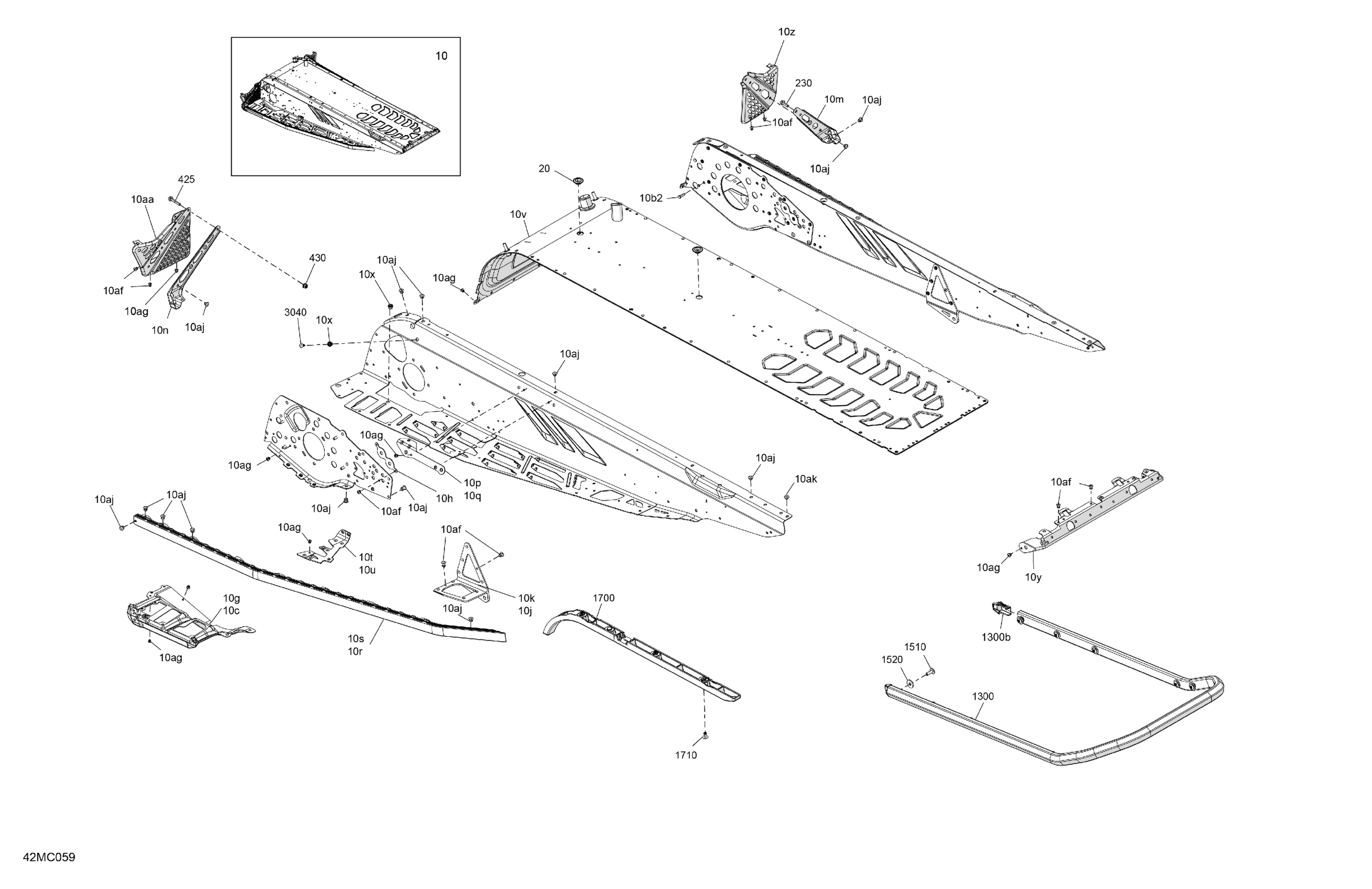 Схема узла: Frame - System - Rear Section