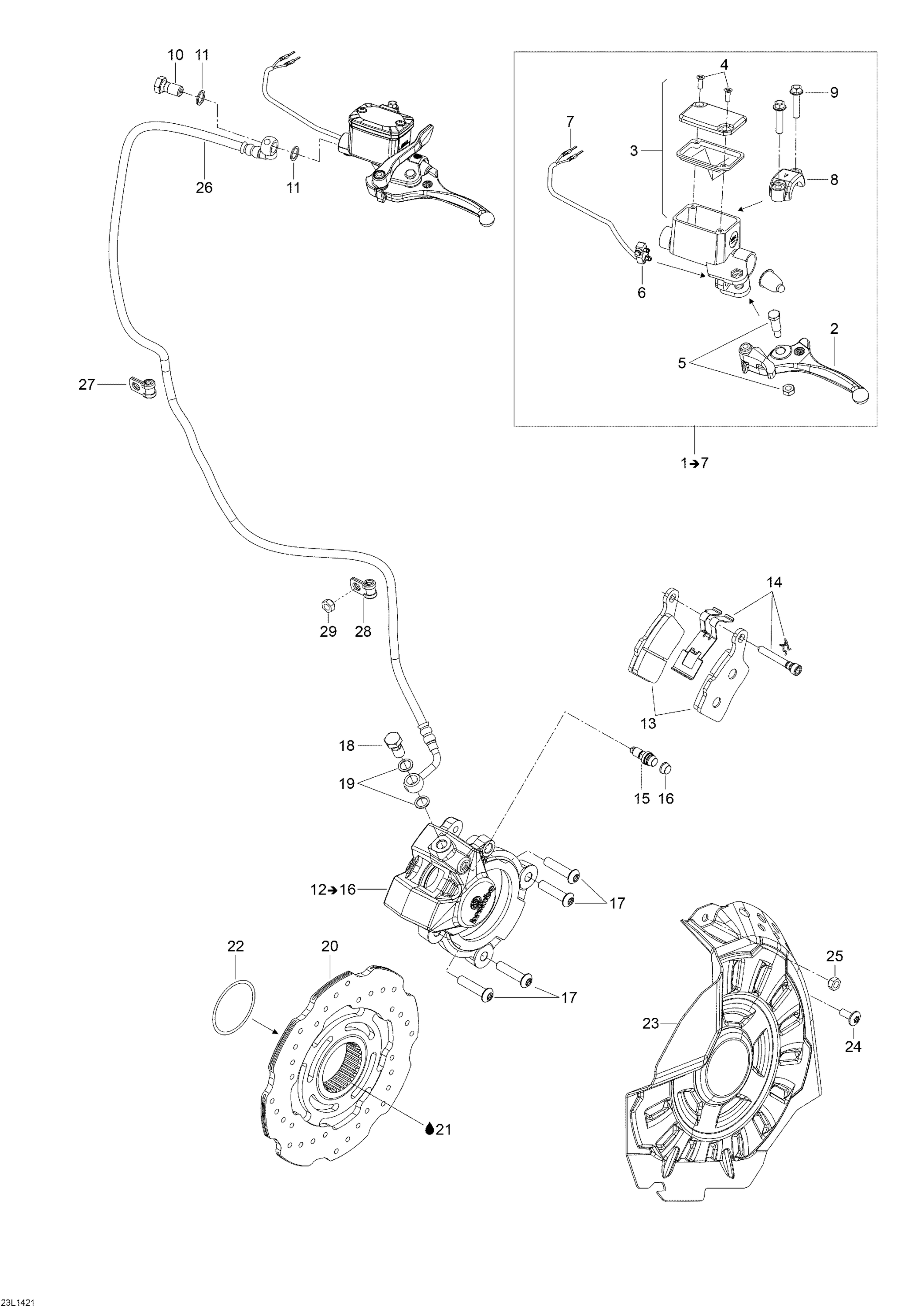 Схема узла: Hydraulic Brakes