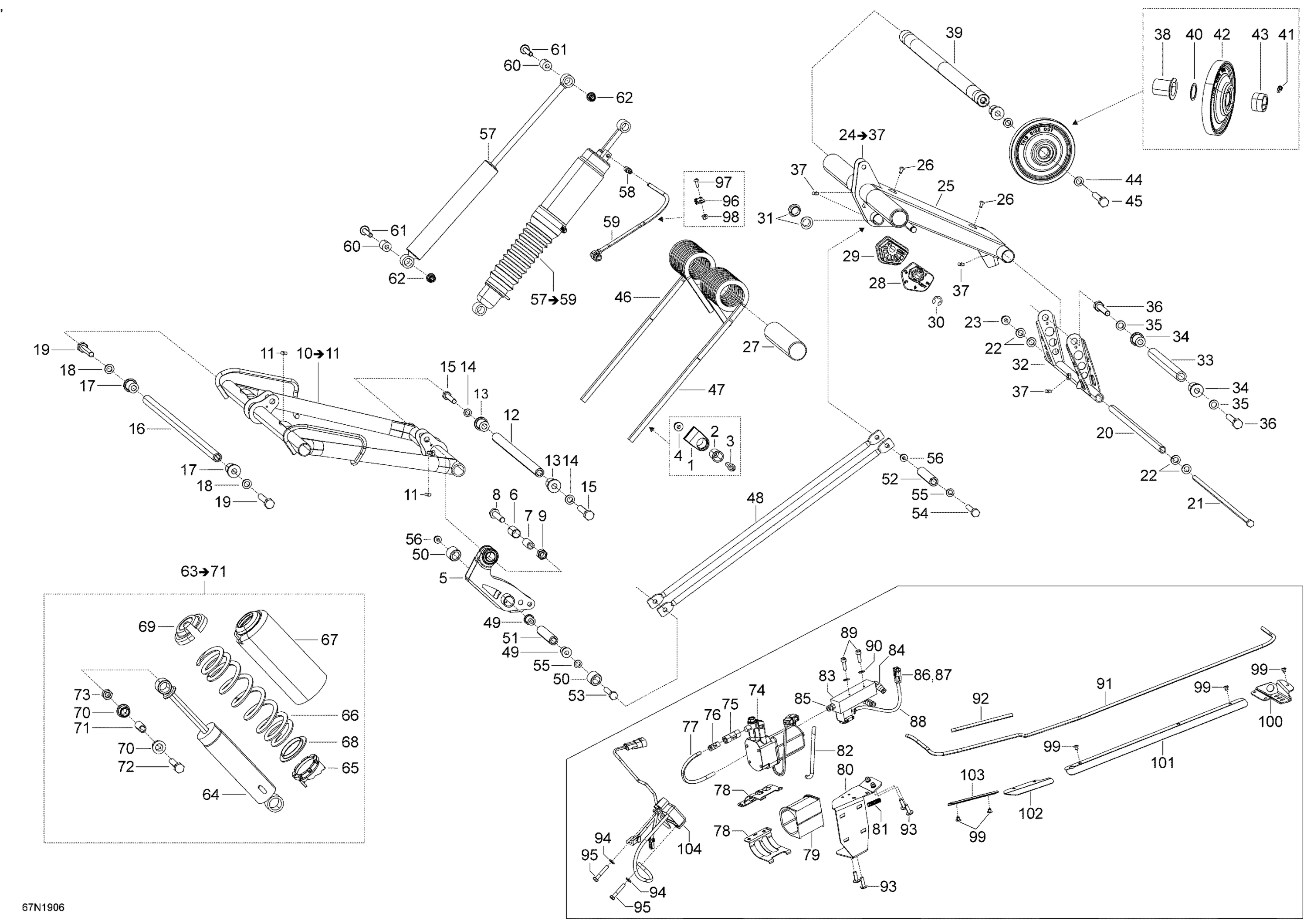 Rear Suspension EXPEDITION - 900 ACE & 1200 4-TEC- Upper