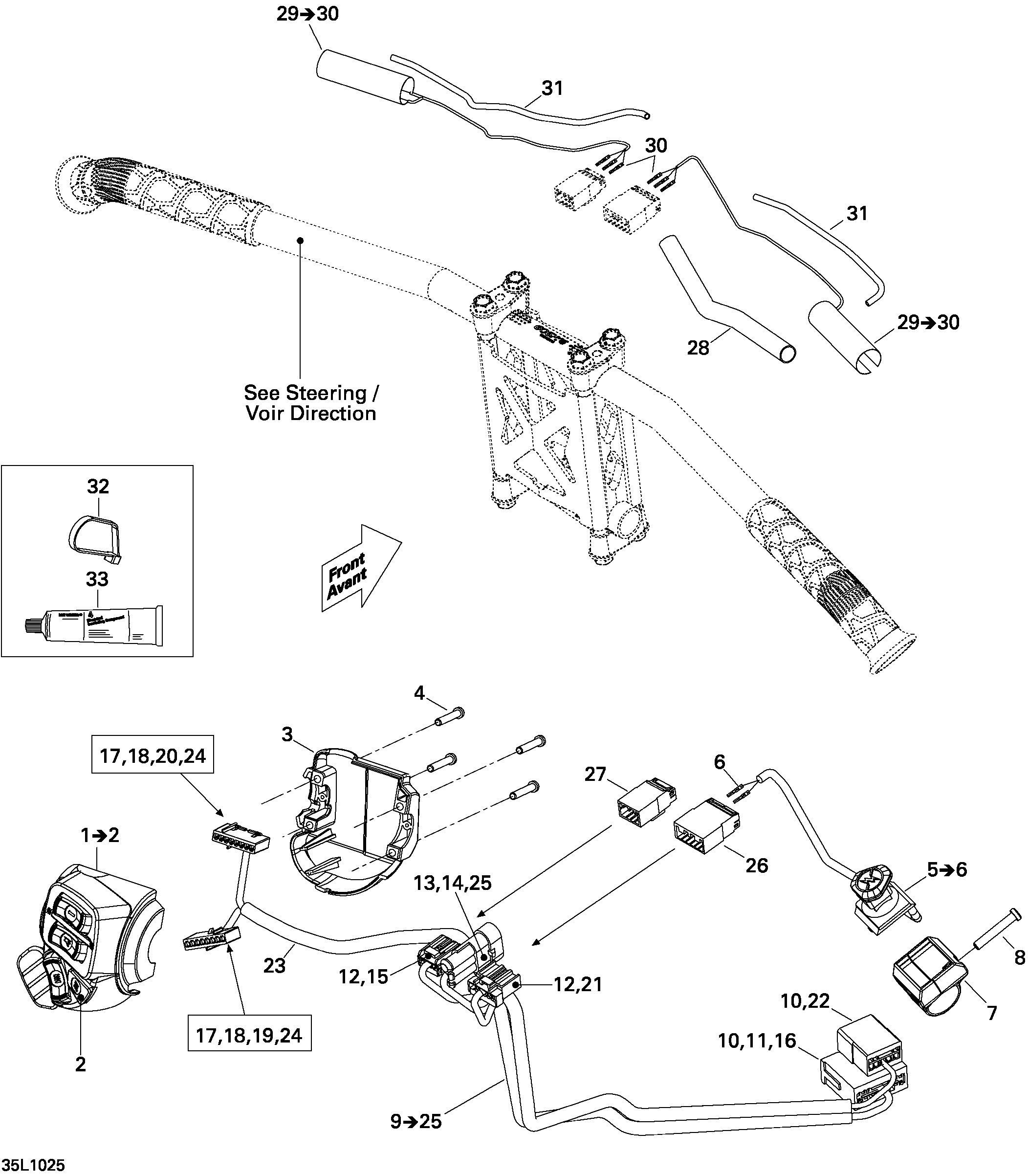 Схема узла: Steering Wiring Harness