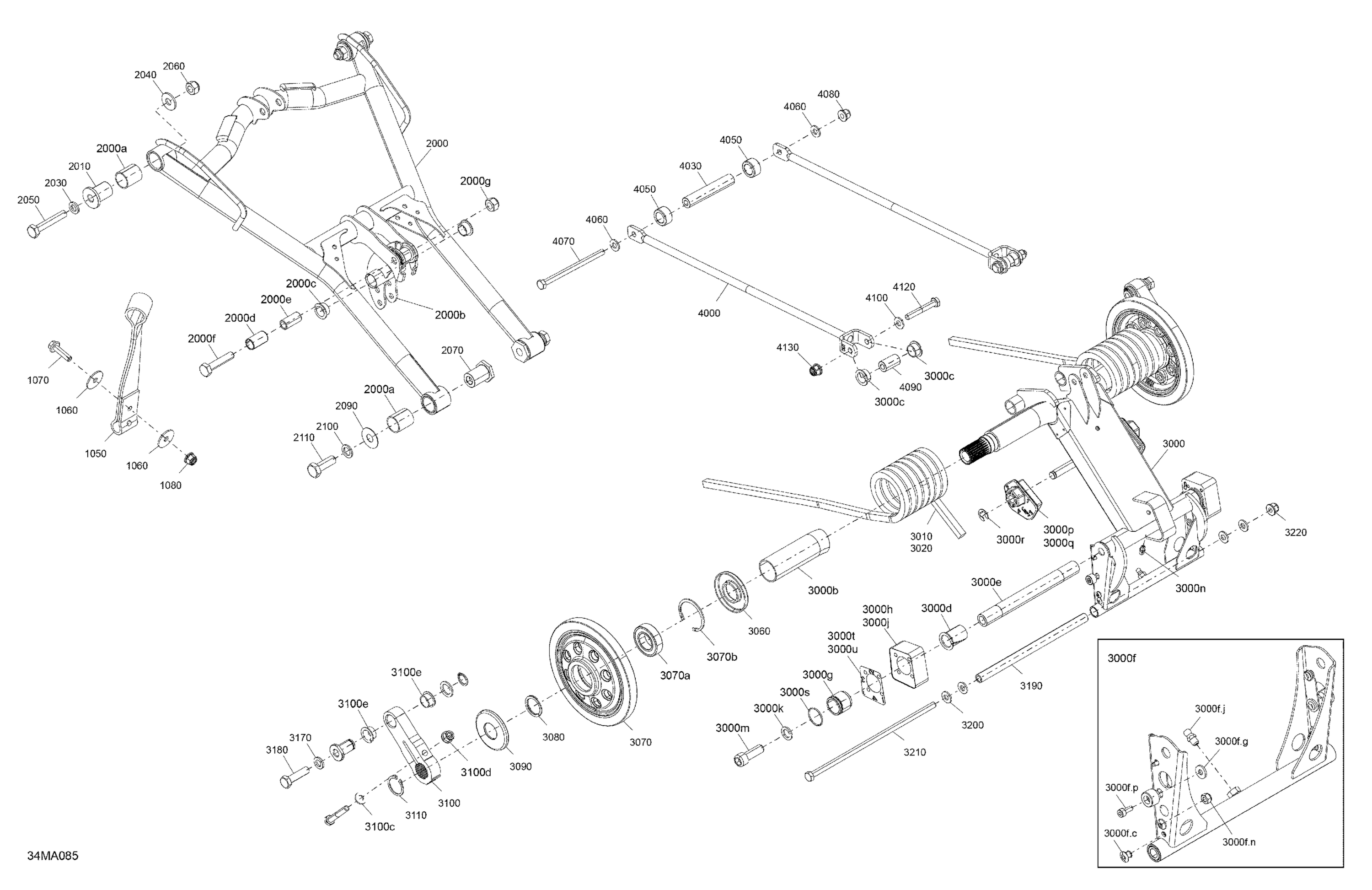 Suspension - Rear - Upper Section  - Enduro