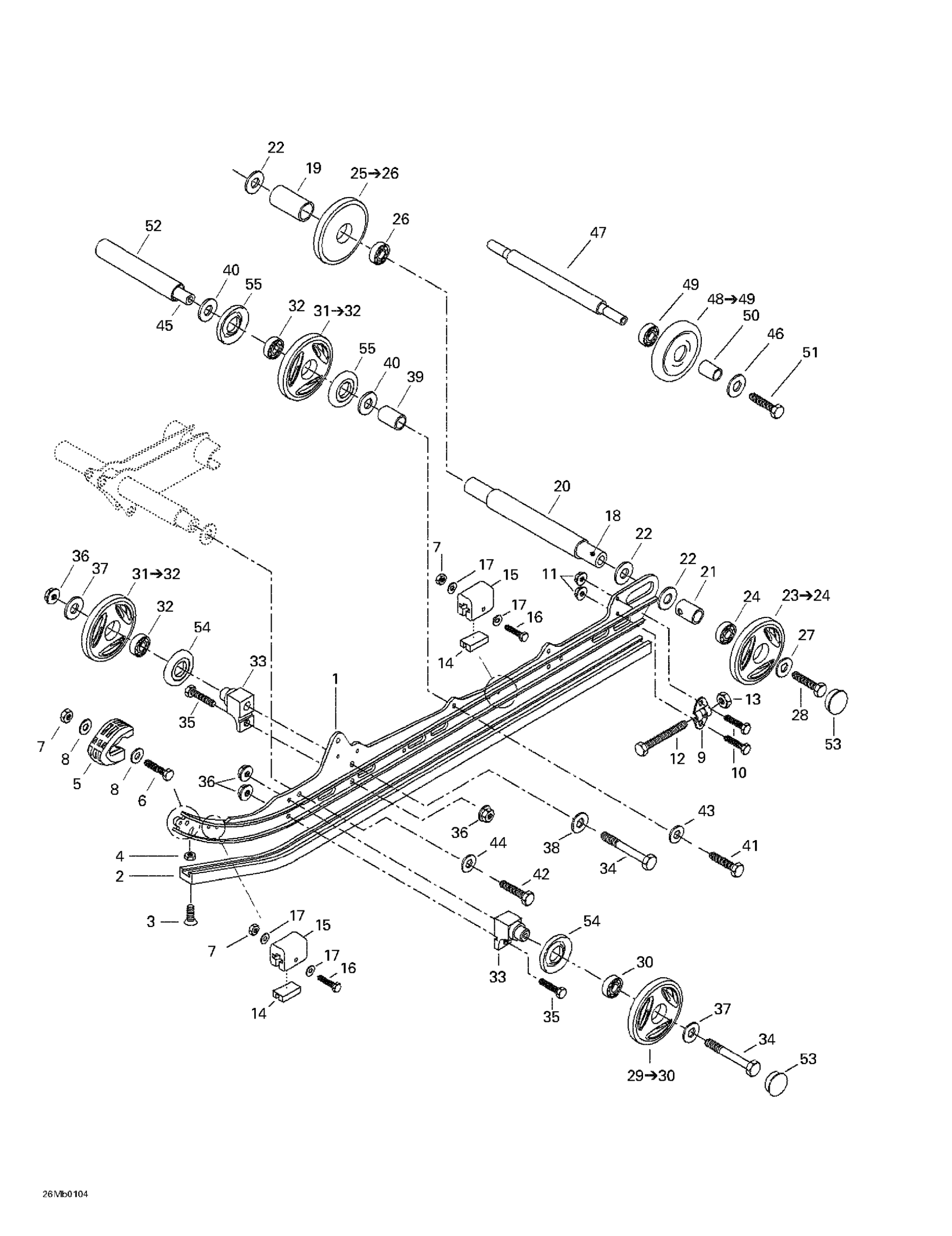 Схема узла: Rear Suspension