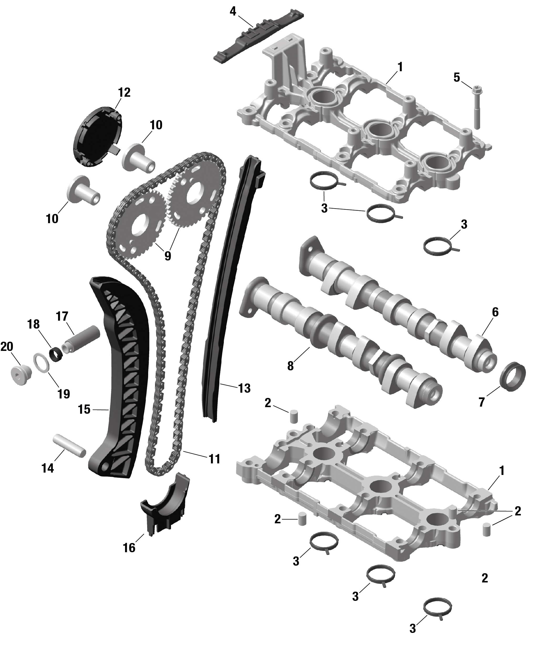 Схема узла: ROTAX - Valve Train