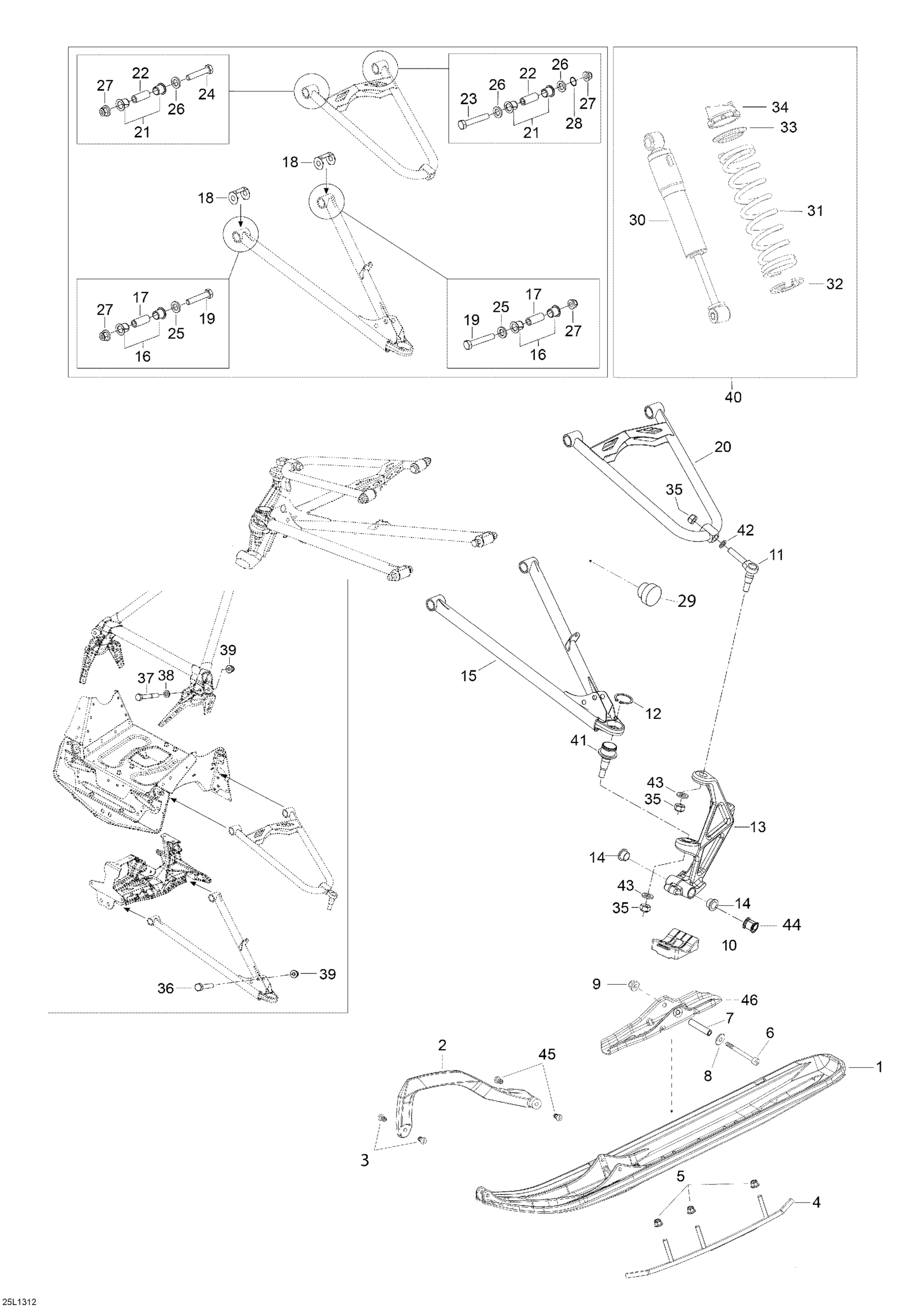 Front Suspension And Ski