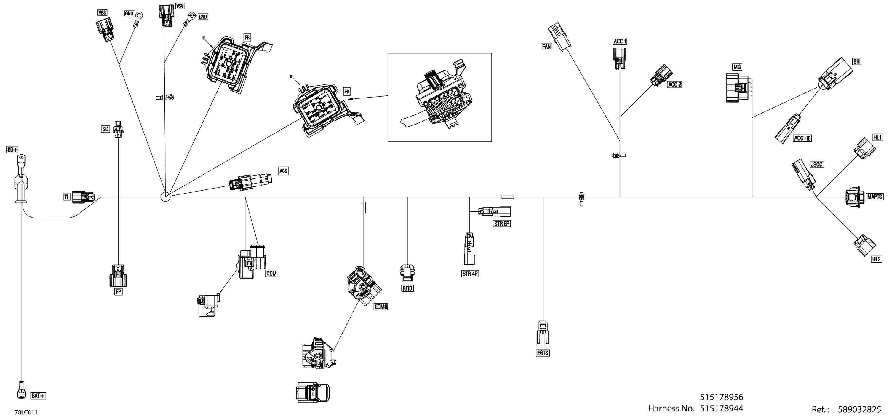 Electric - Main Harness - 515178956