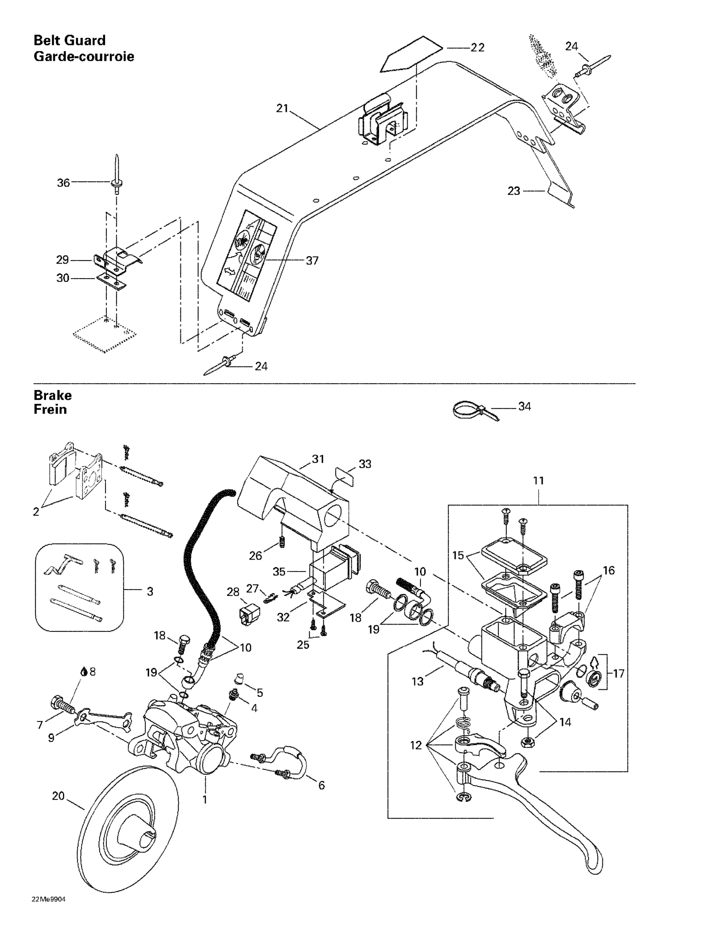 Hydraulic Brake And Belt Guard