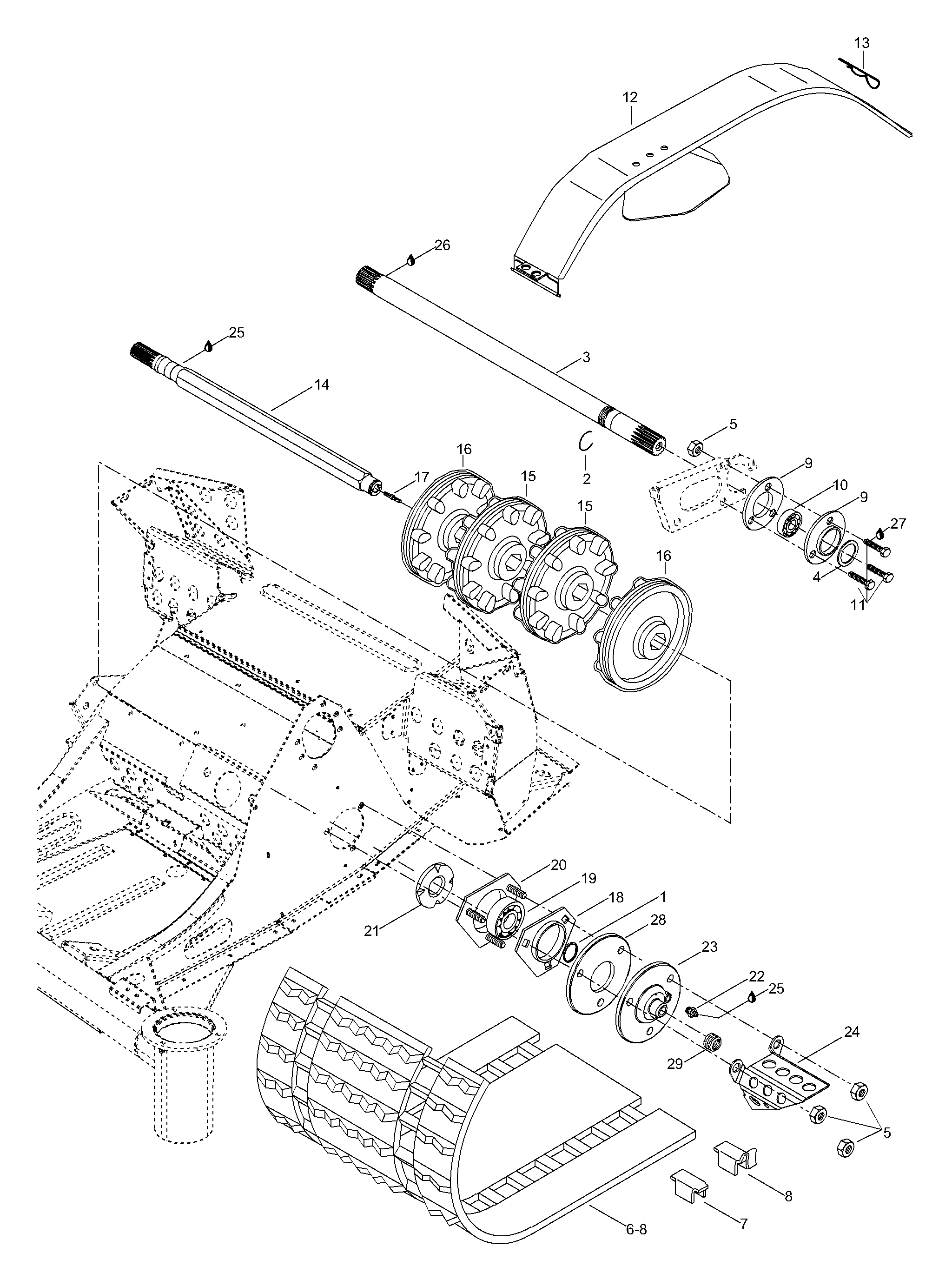 Схема узла: Drive Axle