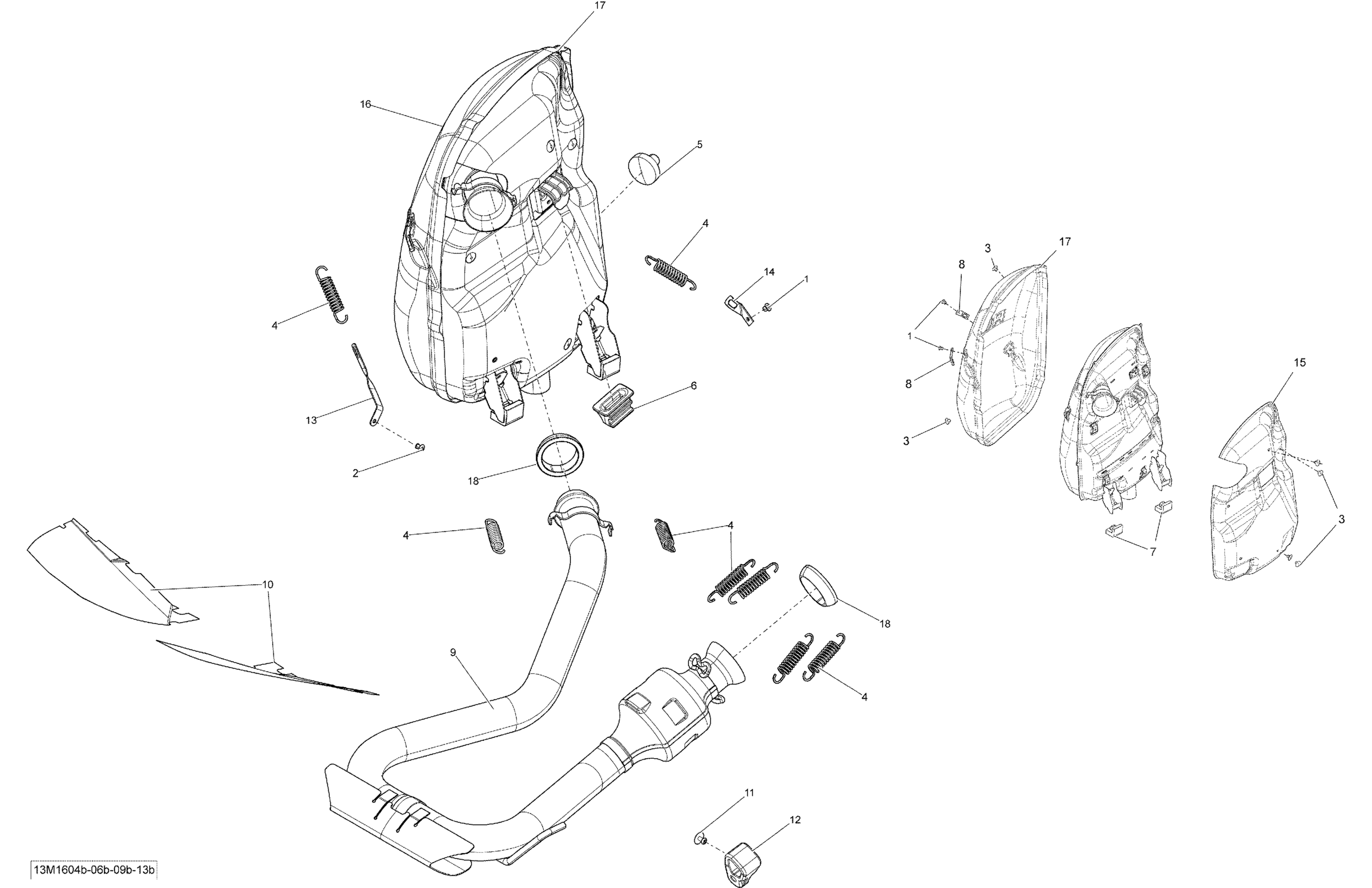 Схема узла: Exhaust System - 900 ACE