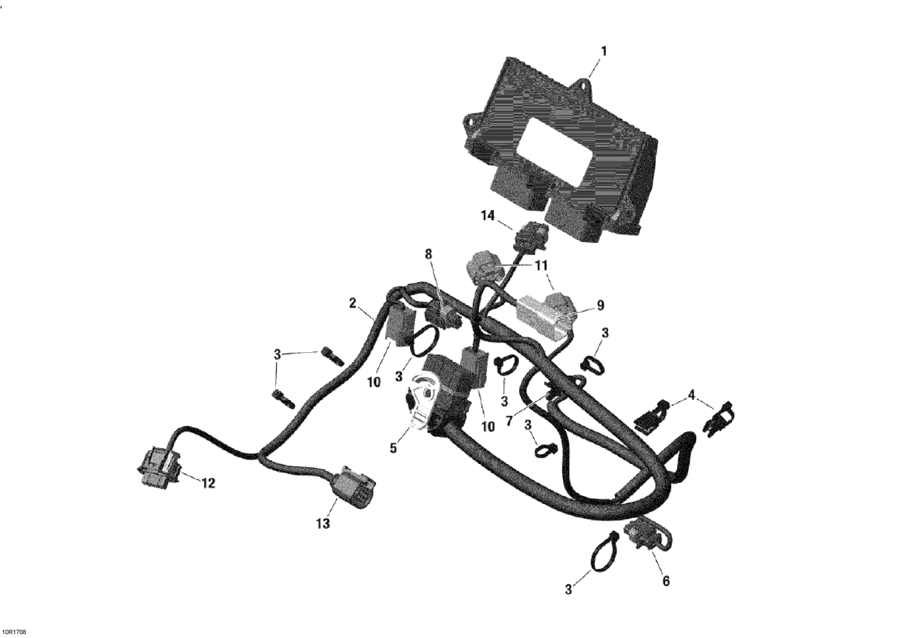 Схема узла: Engine Harness And Electronic Module - 600 ACE