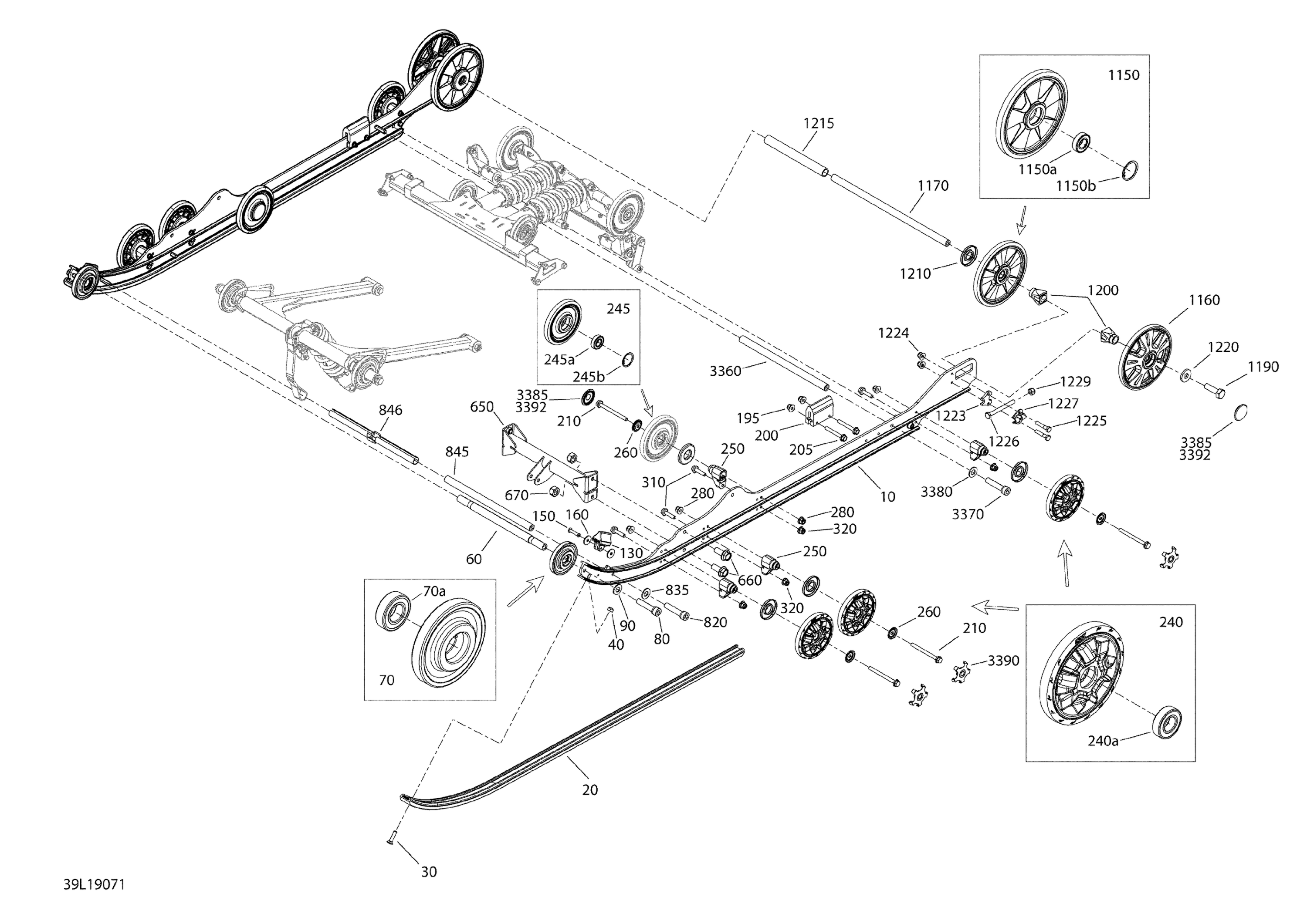 Схема узла: Rear Suspension Shocks   69 Ranger - Lower section