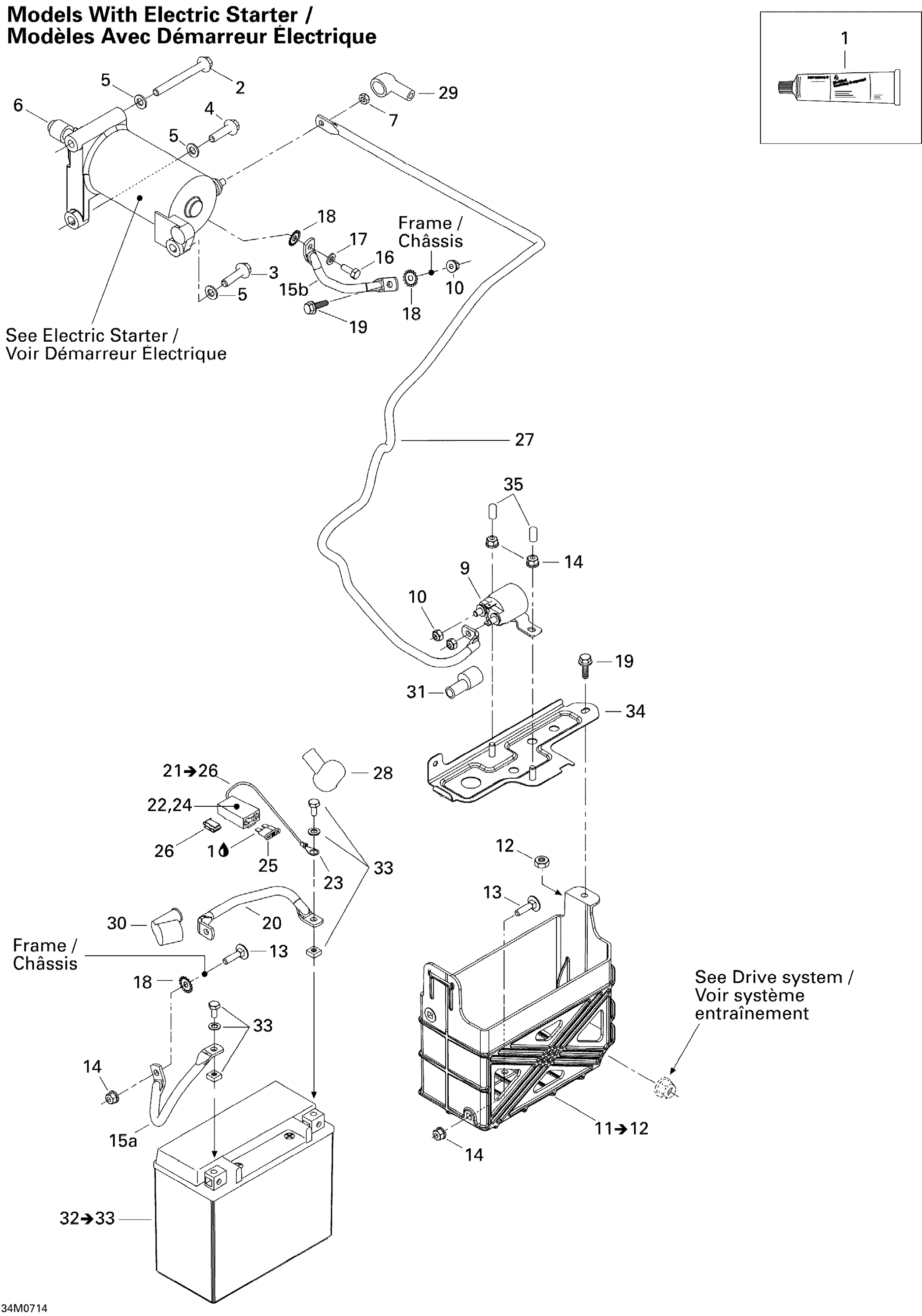 Battery And Starter