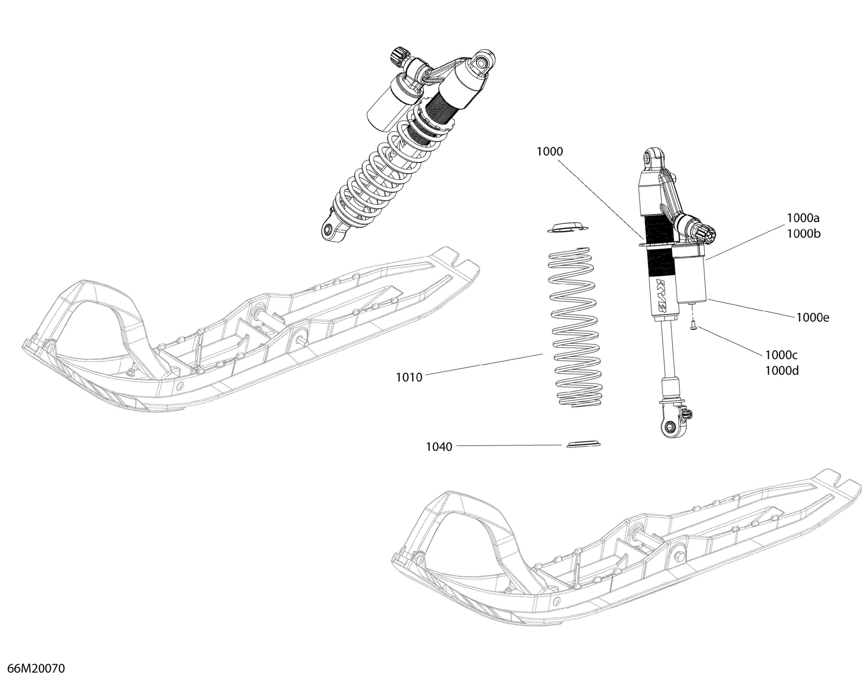 Схема узла: Suspension, Front - Shocks