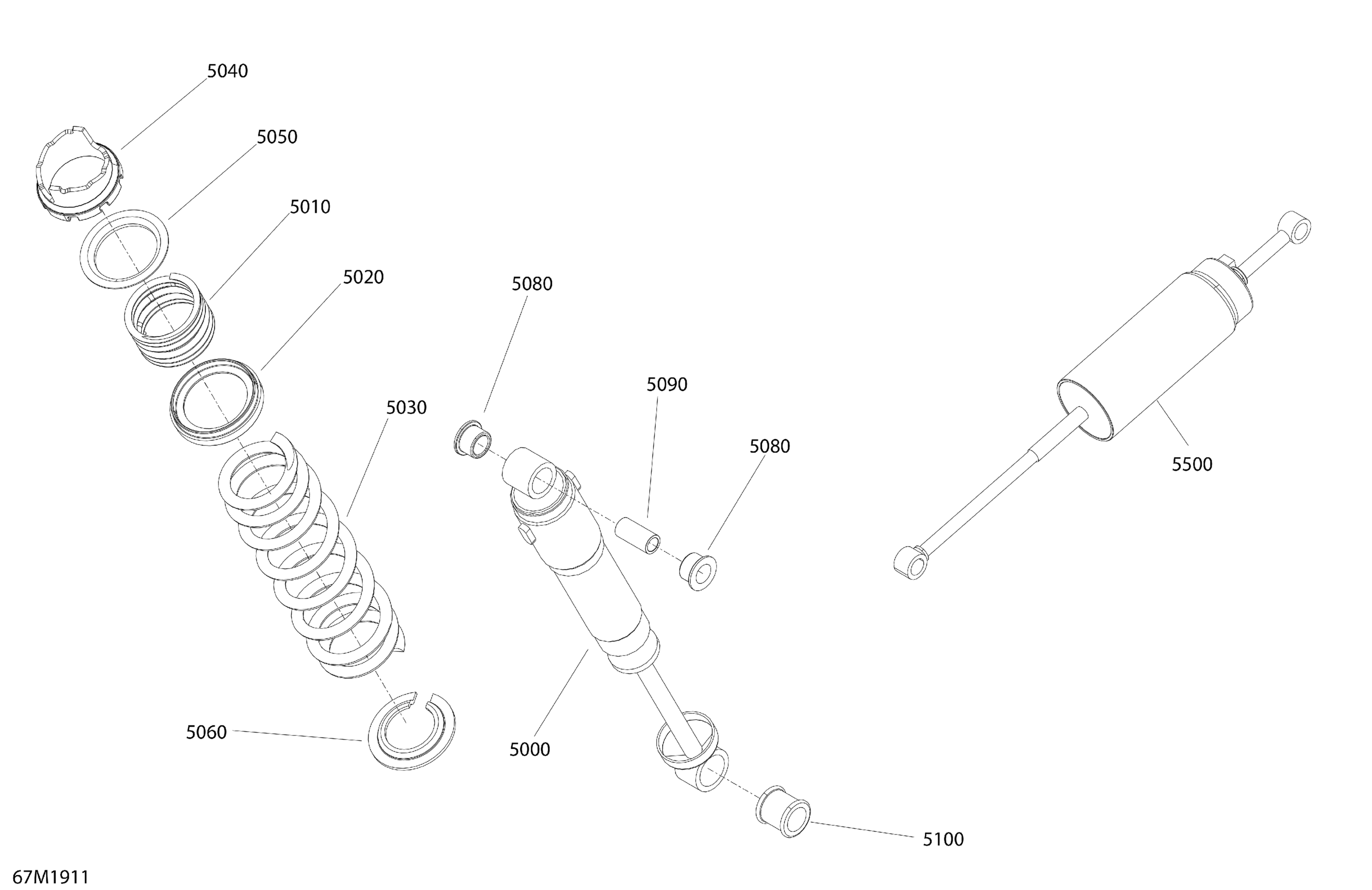 Rear Suspension Shocks	Expedition Sport REV GEN4