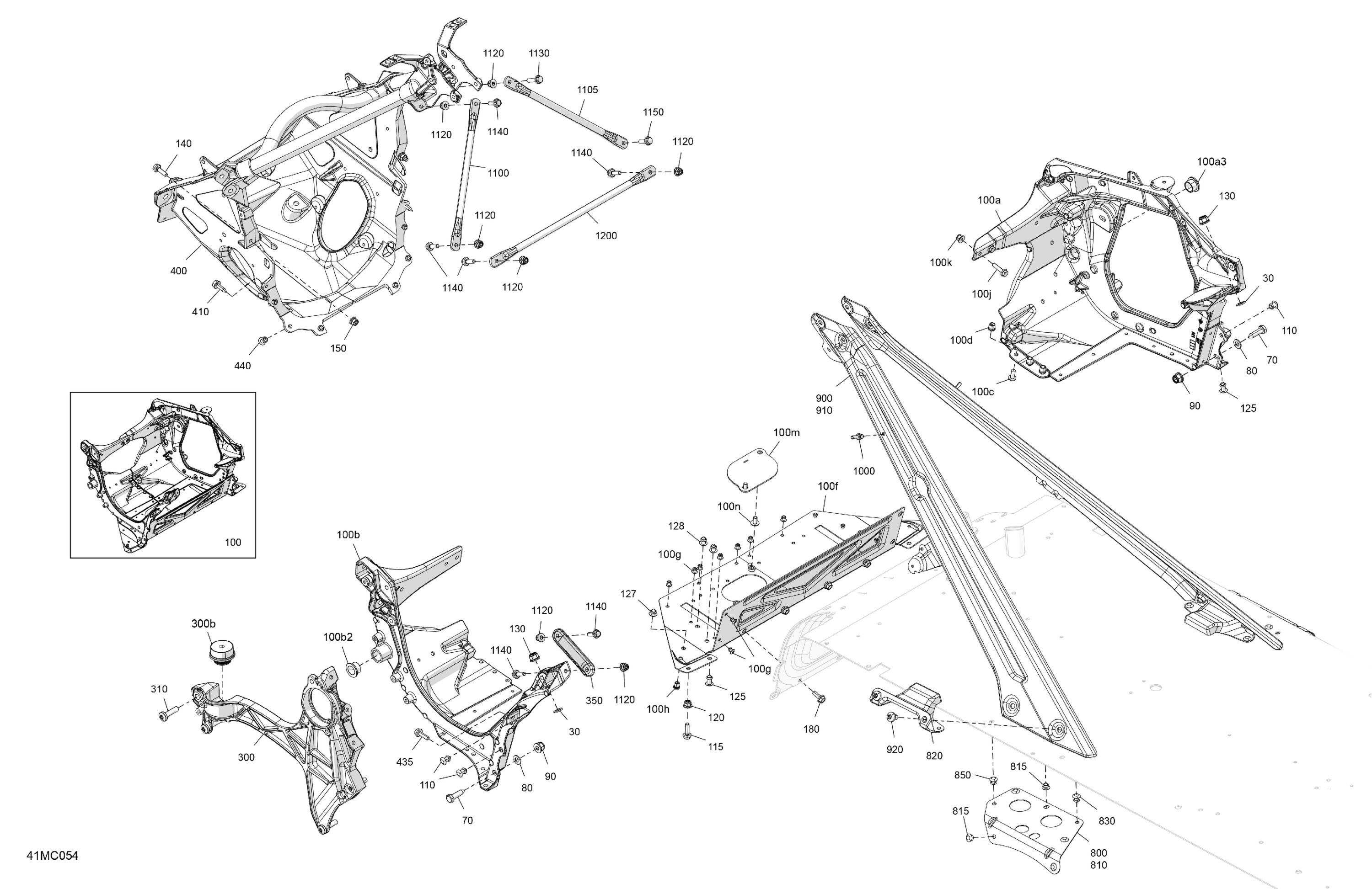 Схема узла: Frame - System - Front Section