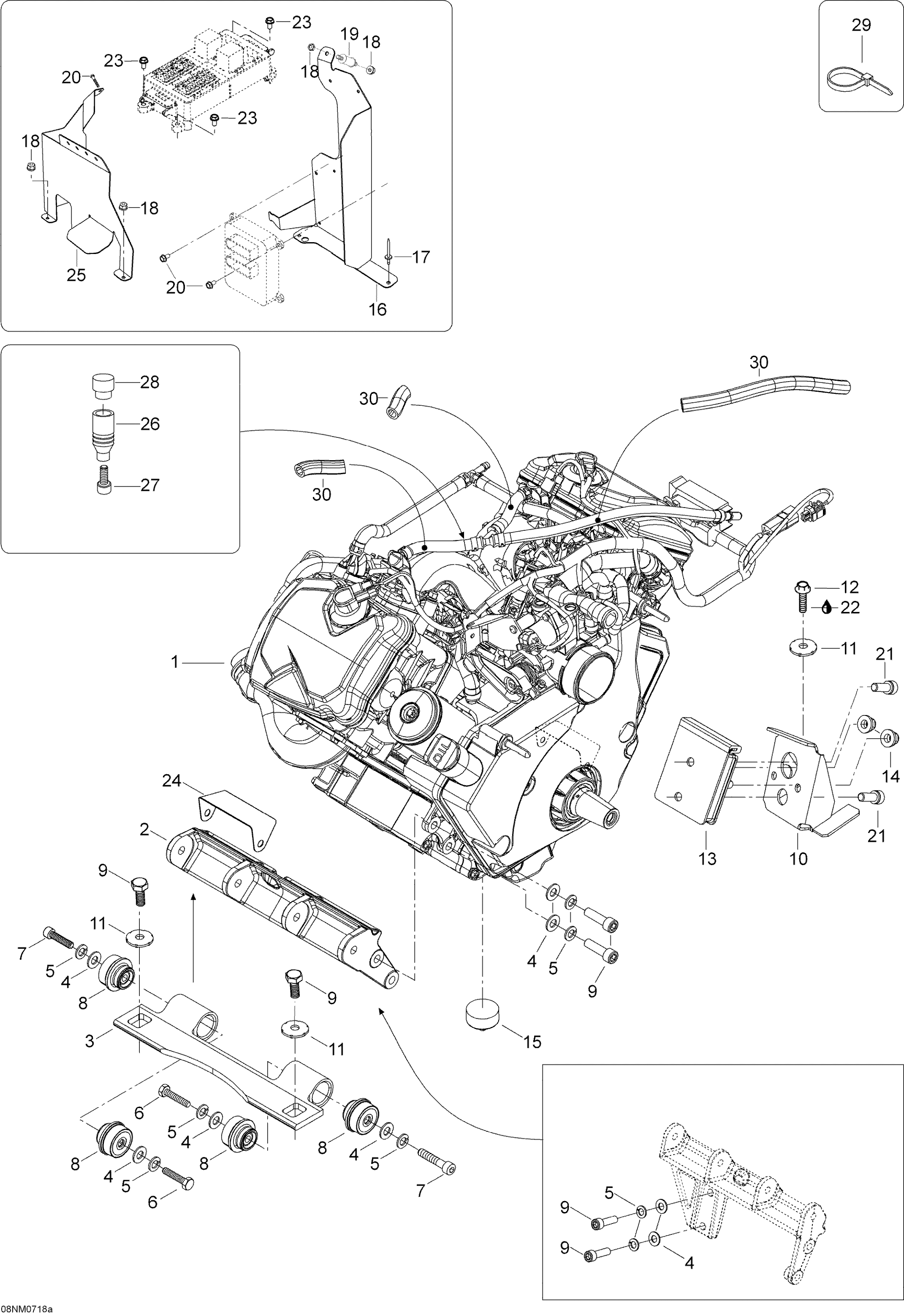 Схема узла: Engine And Engine Support