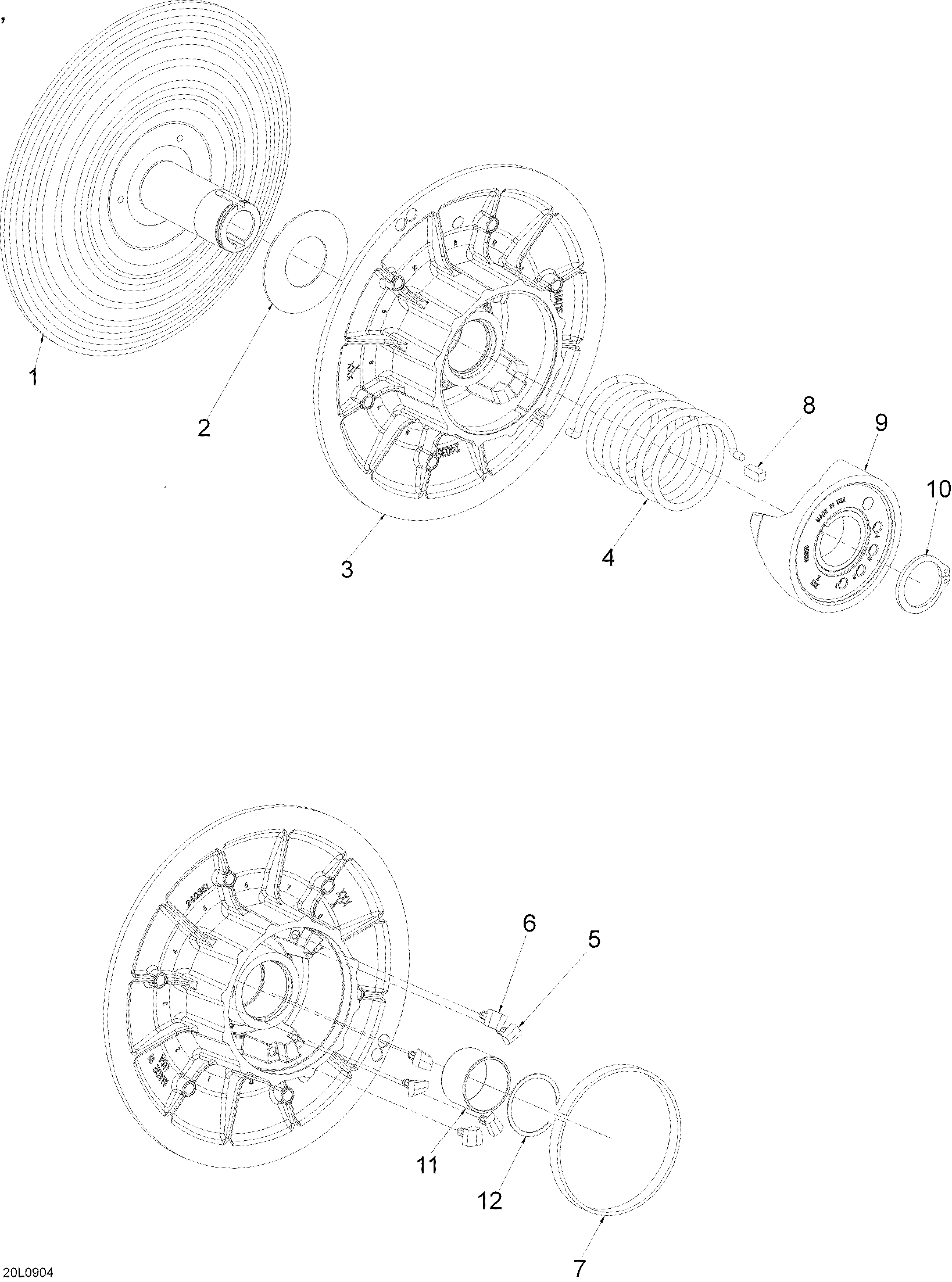 Схема узла: Driven Pulley