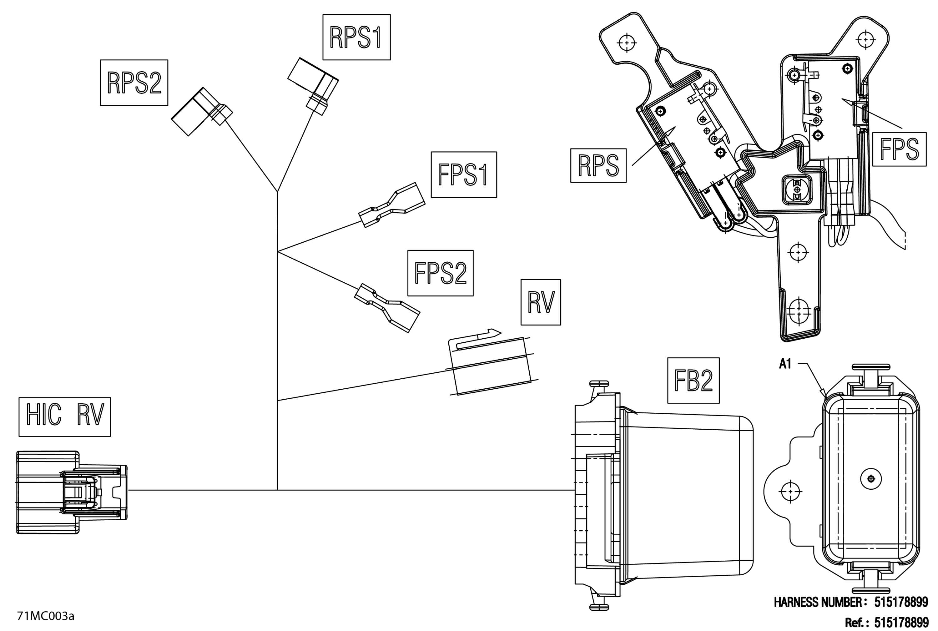 Electric - Reverse Wiring Harness - 515178899