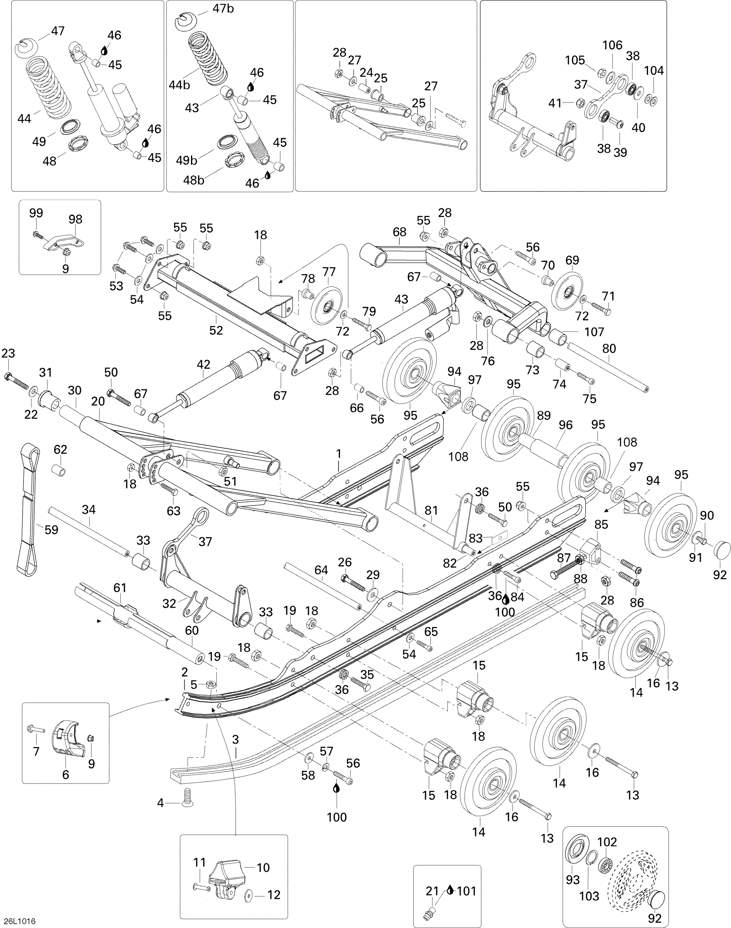 Схема узла: Rear Suspension