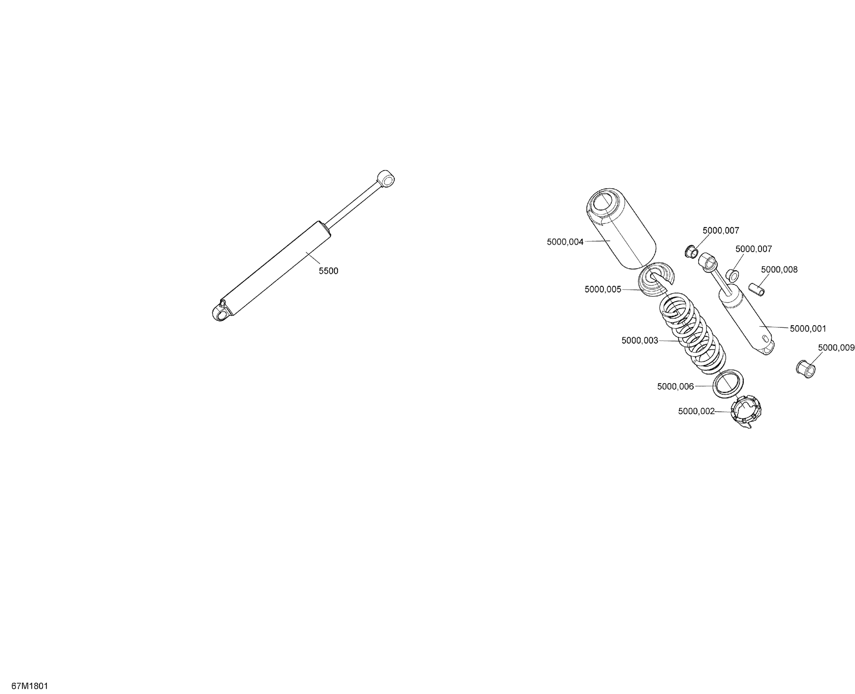 Rear Shocks Expedition - 600 ACE