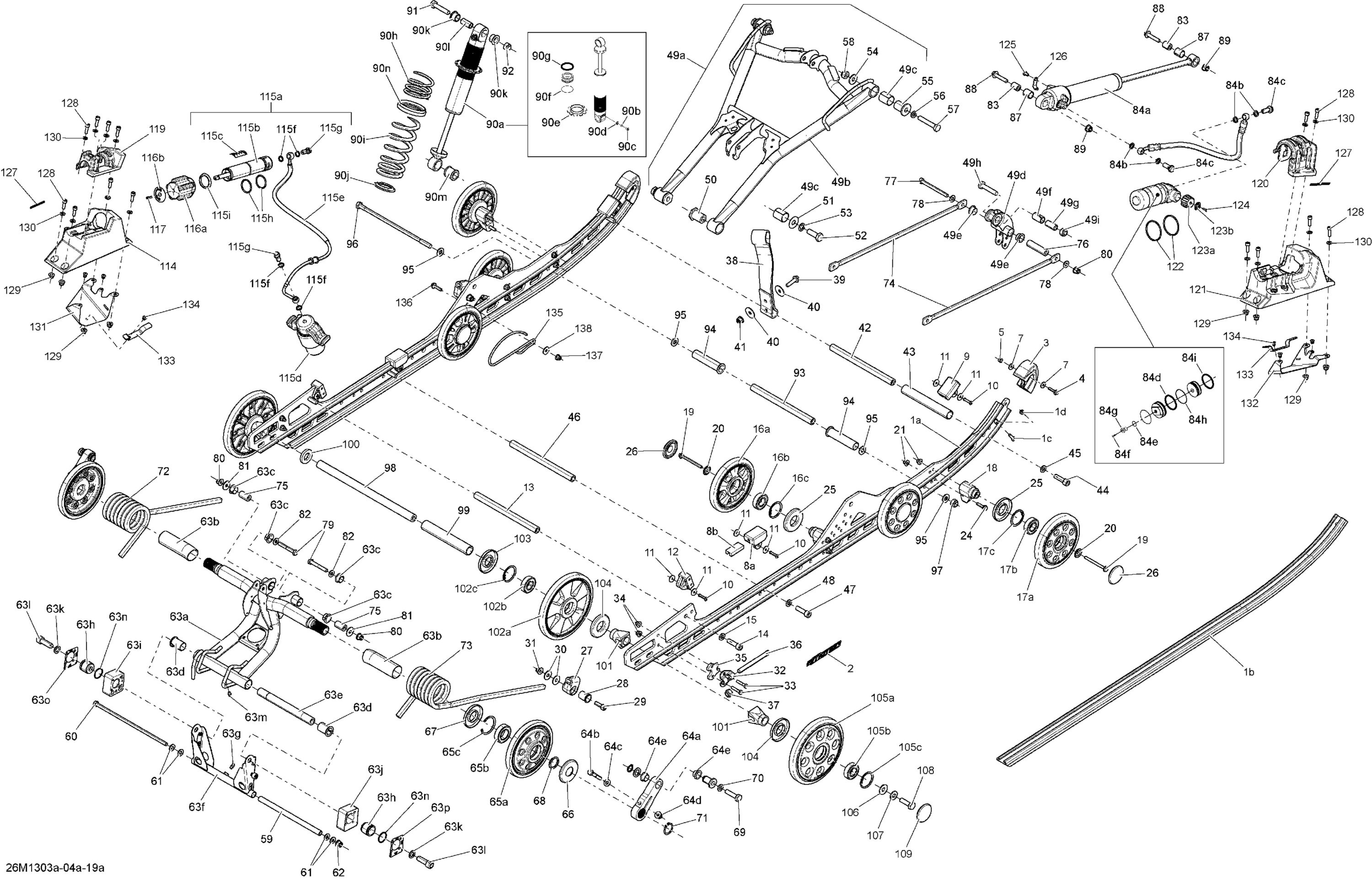 Rear Suspension With Adjust System