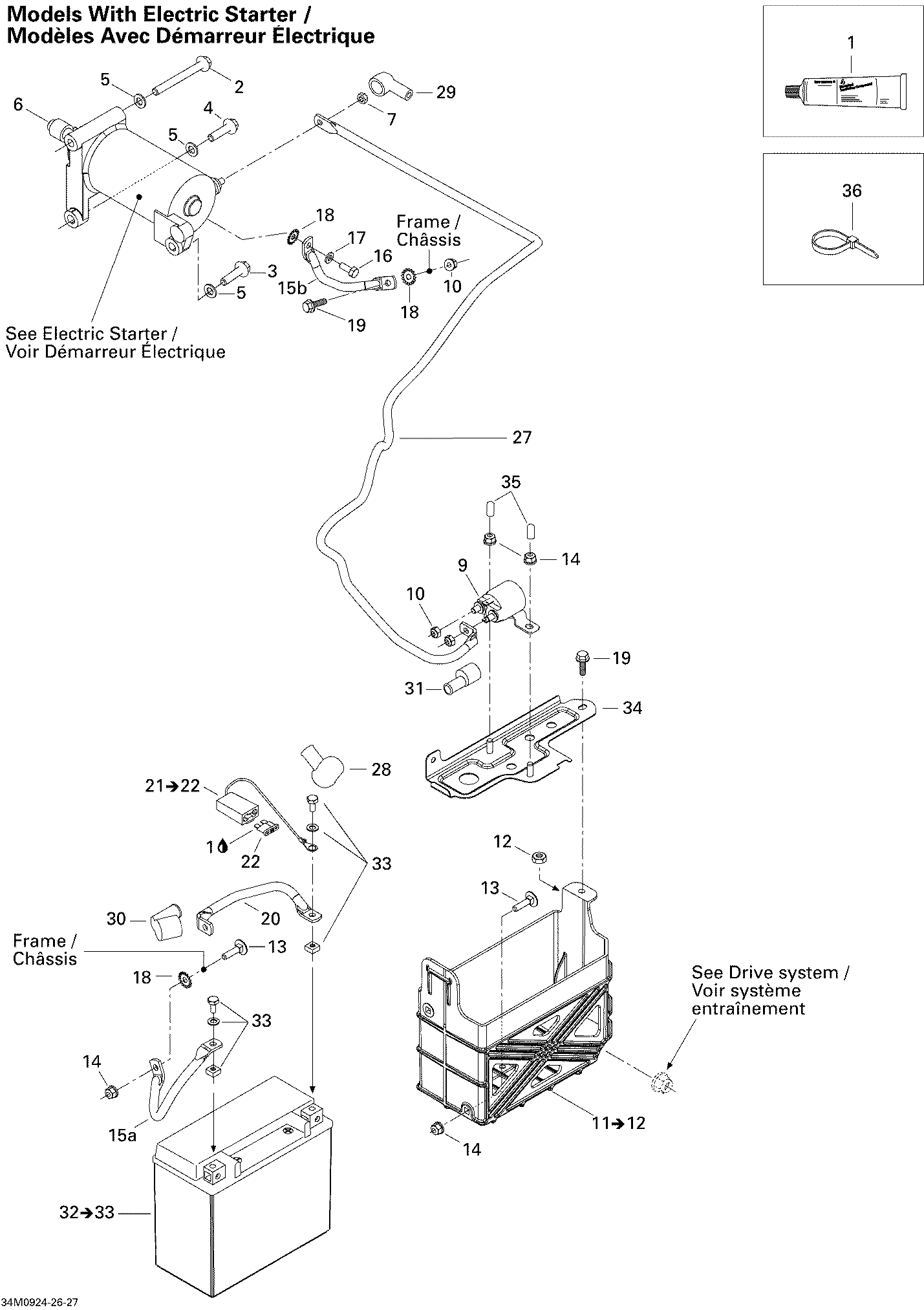 Battery And Starter