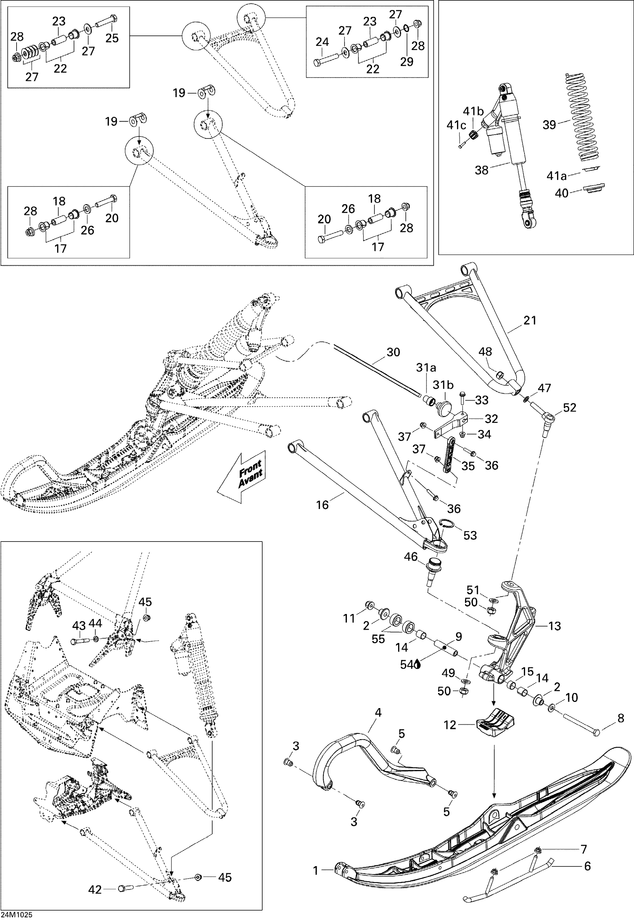 Front Suspension And Ski