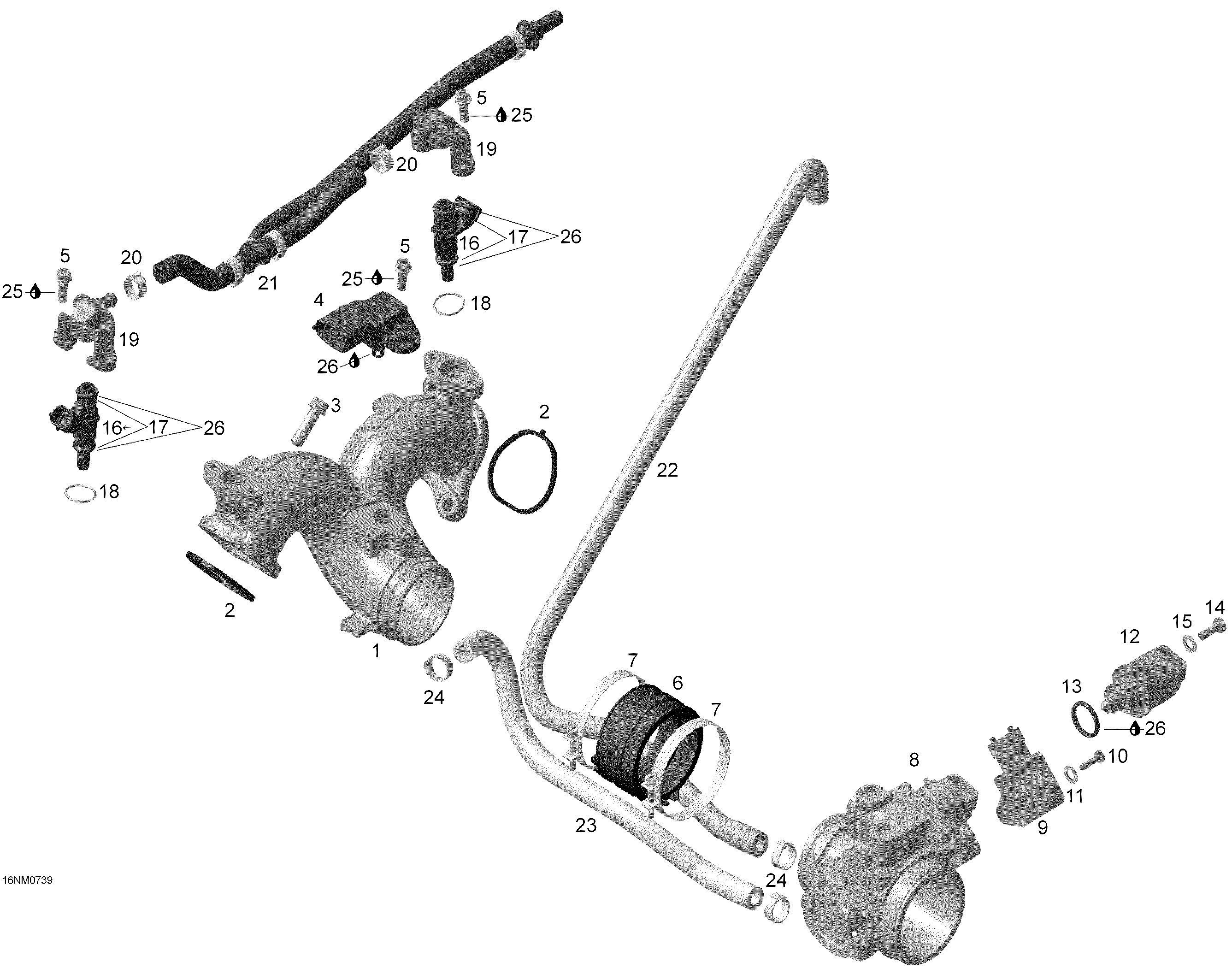 Air Intake Manifold And Throttle Body